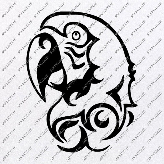 Download Parrot Svg File-Parrot Svg Design-Clipart-Tattoo Svg File ...