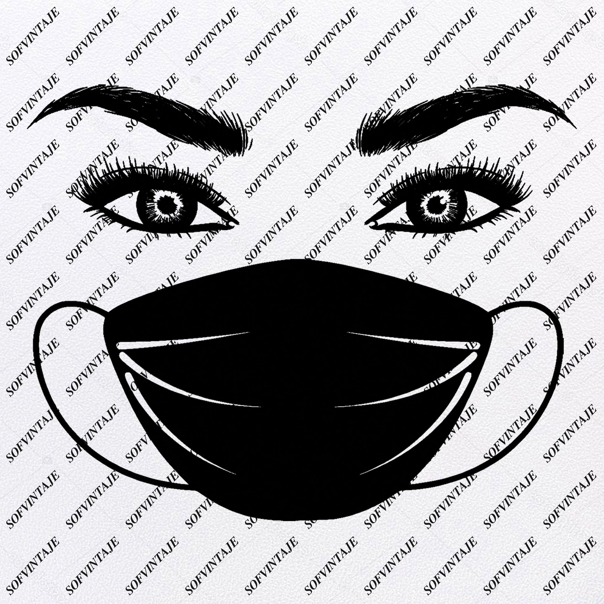 Download Perfect Eyes Face Mask Coronavirus Mask Coronavirus Svg File Ma Sofvintaje