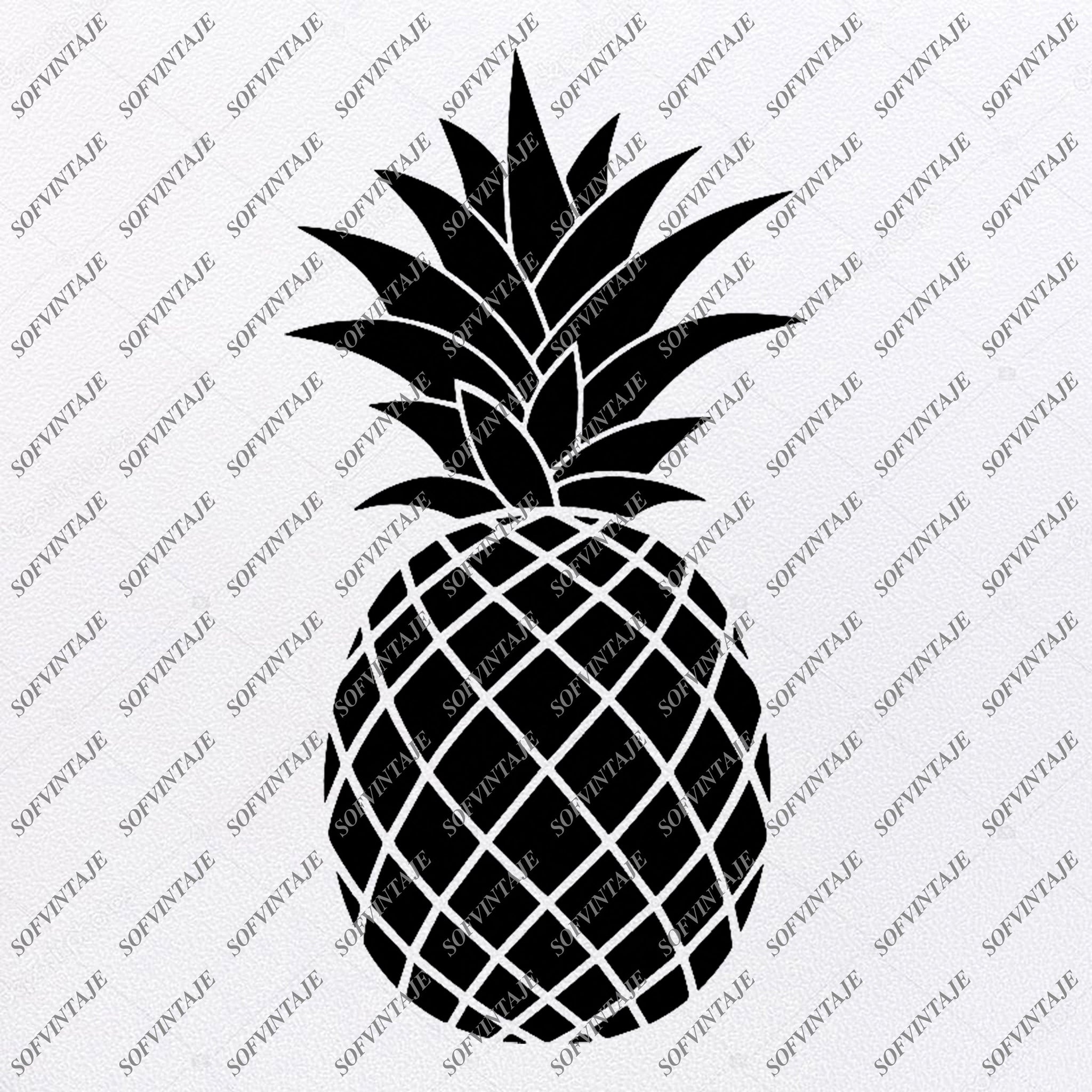 Pineapple Svg File Pineapple Svg Pineapple Png Fruit Svg Pinea Sofvintaje