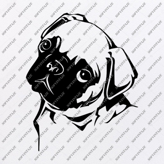 Download Pug Dog Svg File-Pug Dog Tattoo Svg Original Design-Dog ...