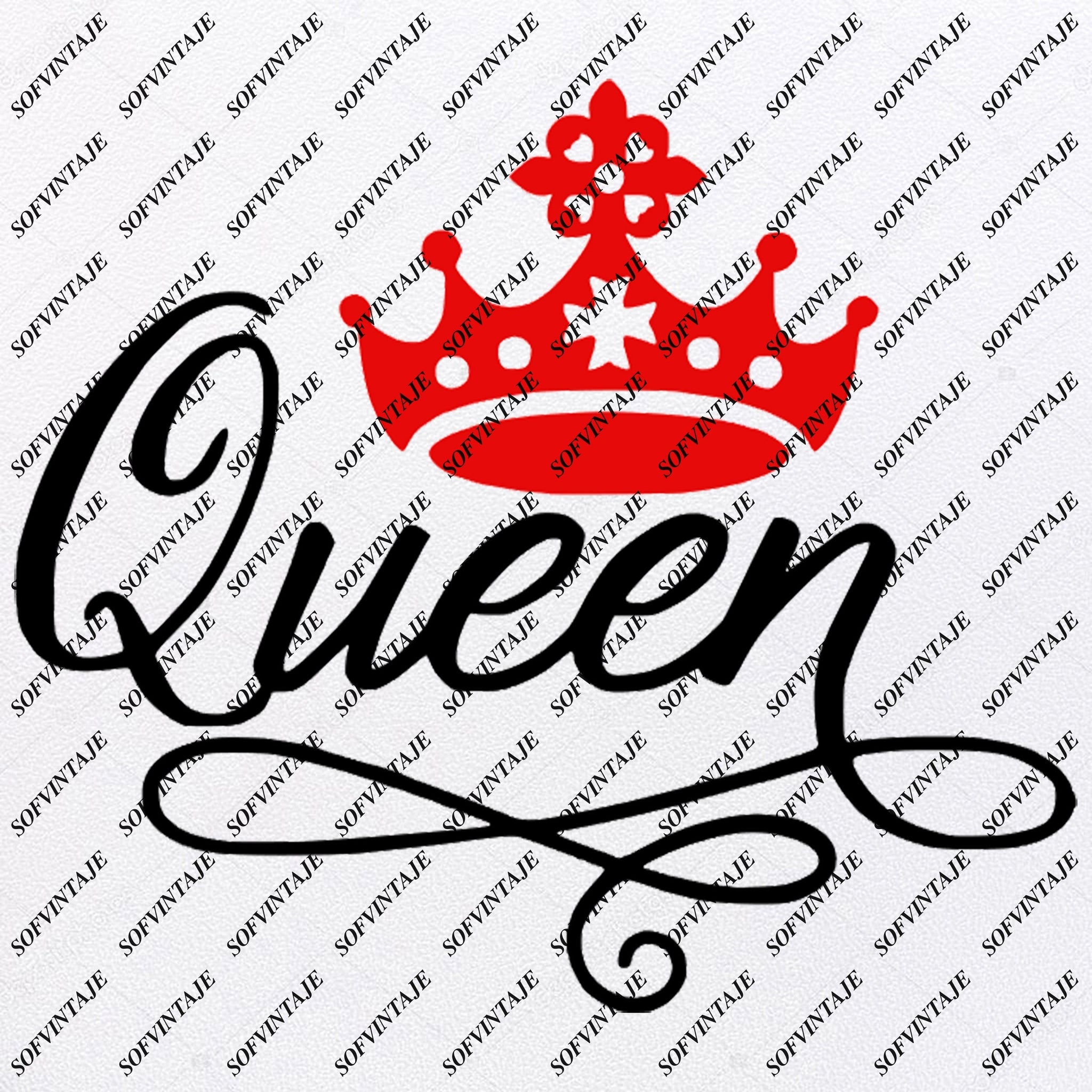 Queen Svg File Queen S Crown Original Svg Design Crown Svg File Sofvintaje