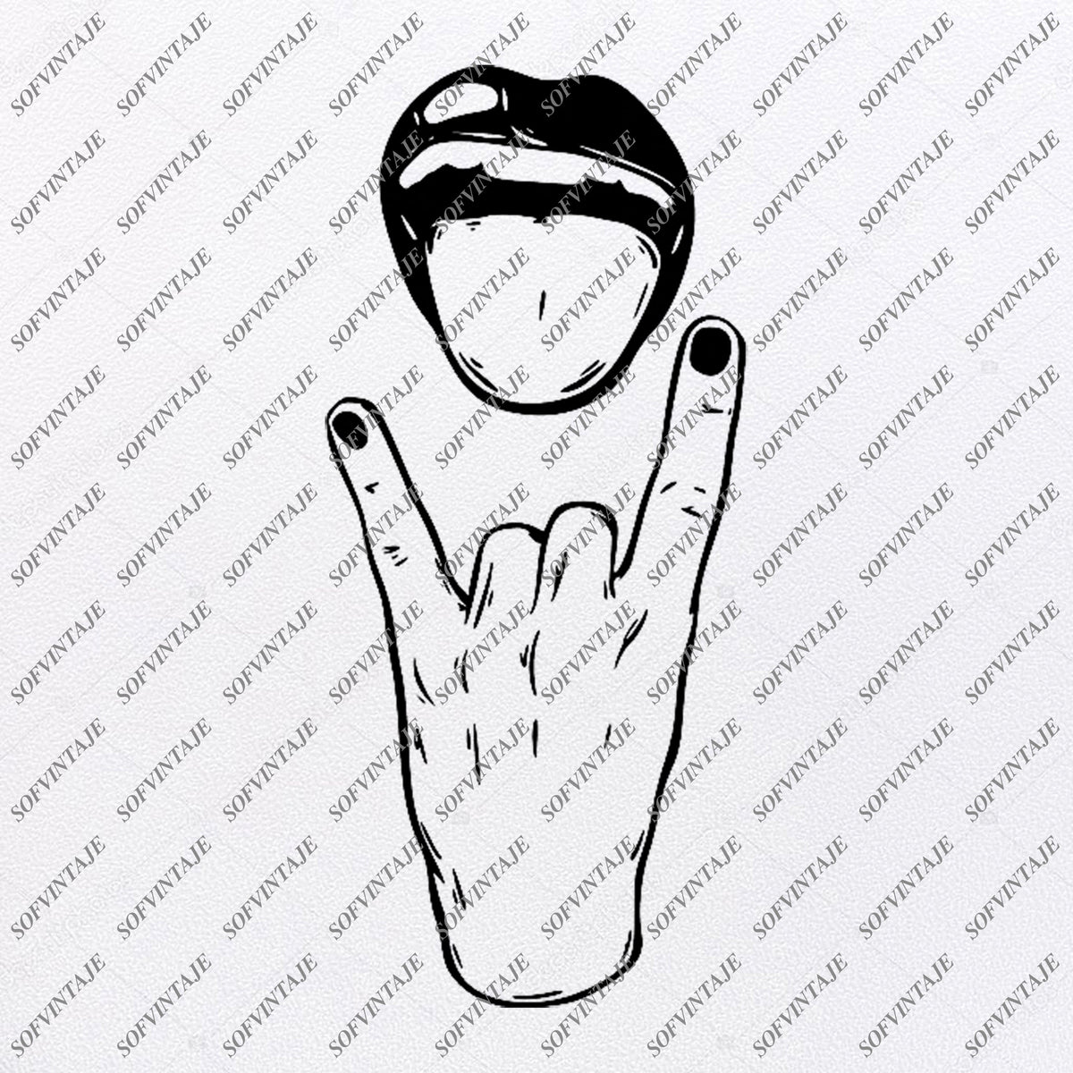 Download Rock Svg File-Rock Original Svg Design-Music Svg-Clip art-Rock Vector - SOFVINTAJE
