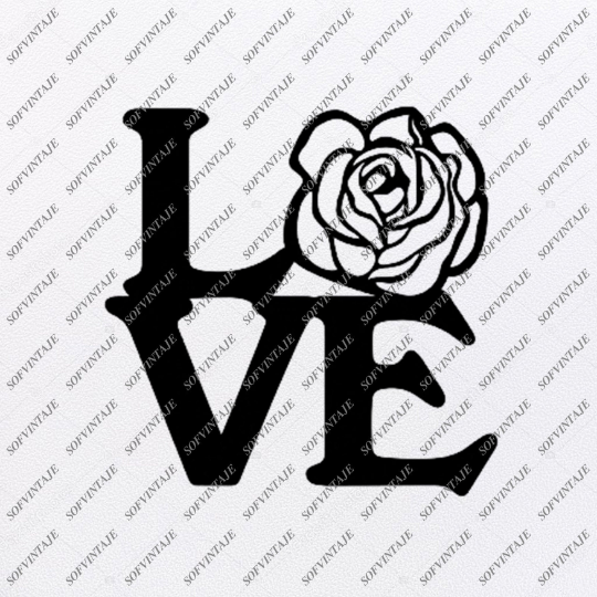 Download Rose Svg File Flower Of Love Original Svg Design Heart Tattoo Svg Clip Sofvintaje