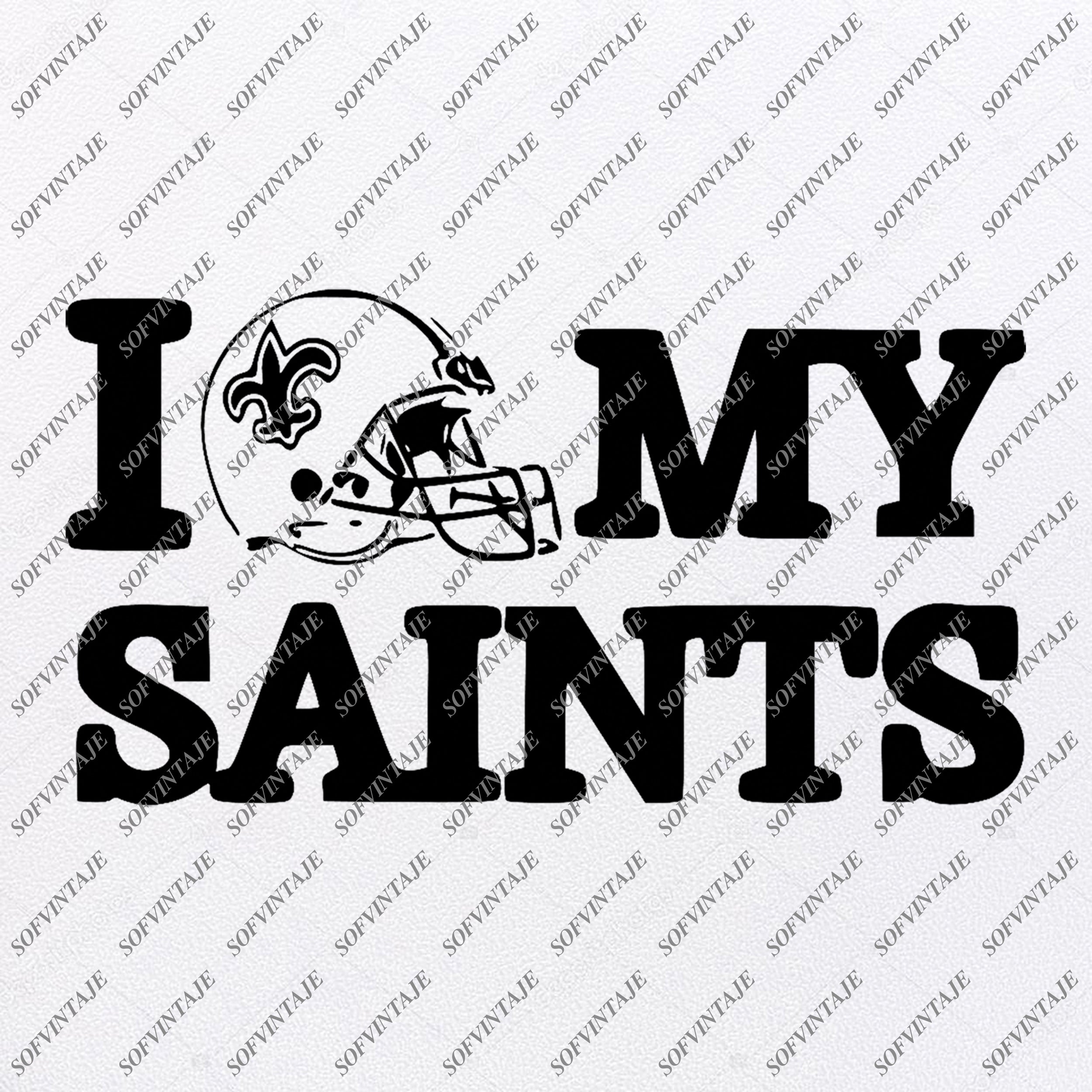 saints svg Peace love saints saints football svg New ...