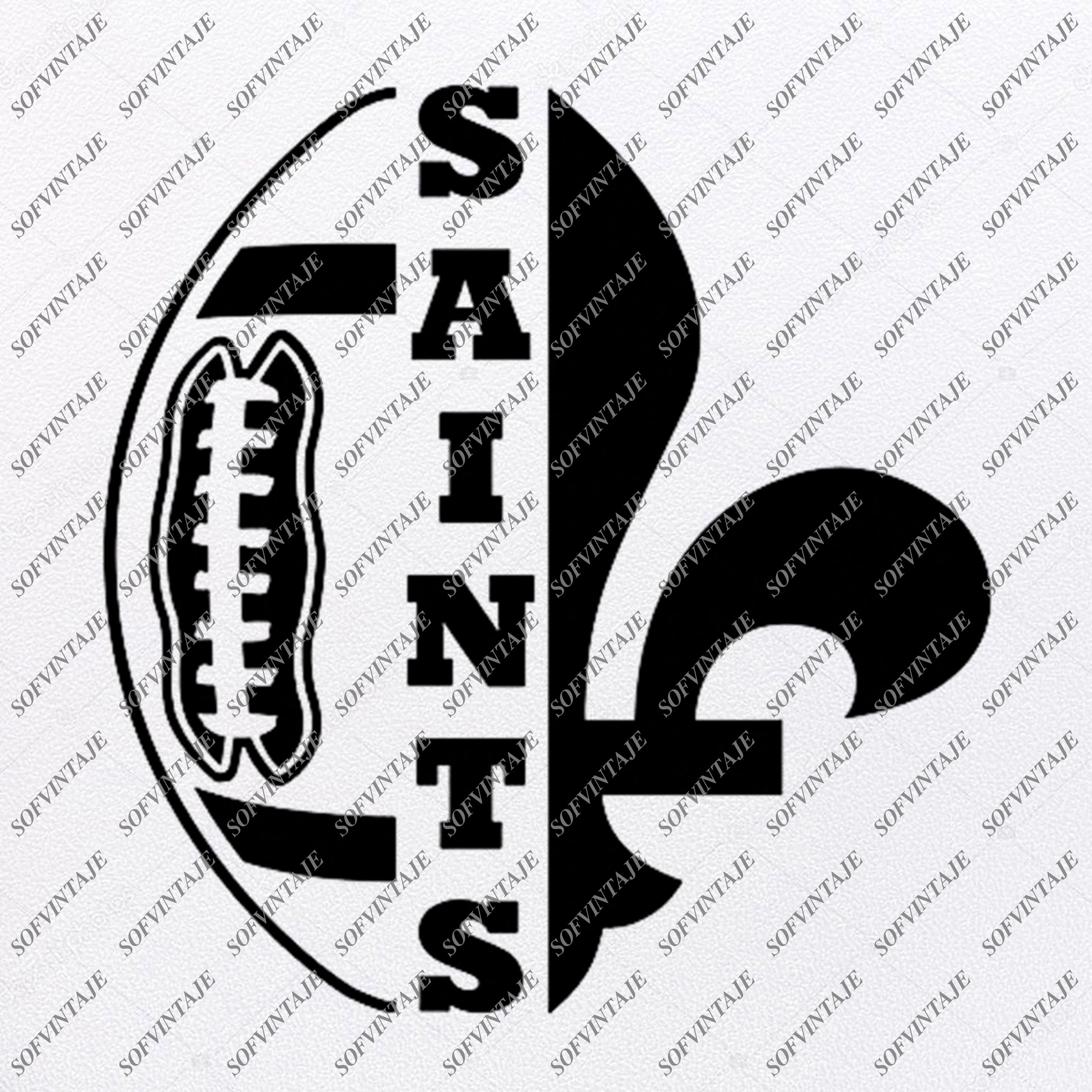 Download Saints Football Svg New Orleans Saints Svg Football Svg Football Sofvintaje