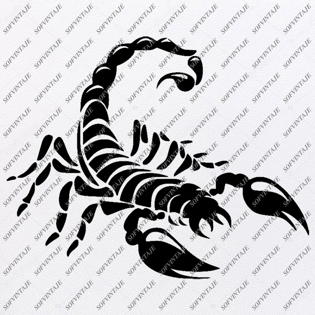 Download Scorpio Svg File-Black Scorpio-Original Svg Design-Animals Svg-Clip ar - SOFVINTAJE