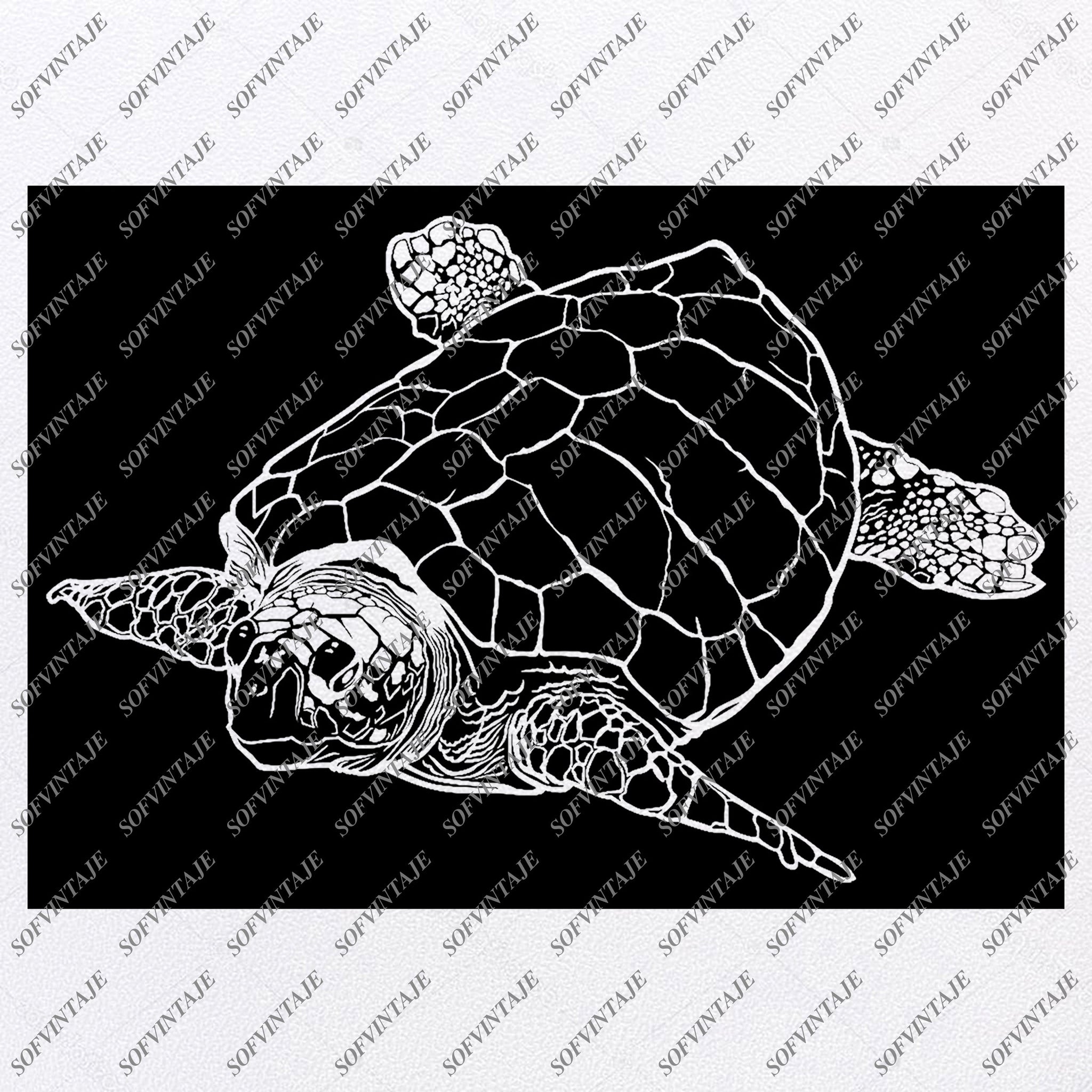 Download Sea Turtle Svg File Turtle Original Design Sea Turtle Clip Art Tattoo Sofvintaje