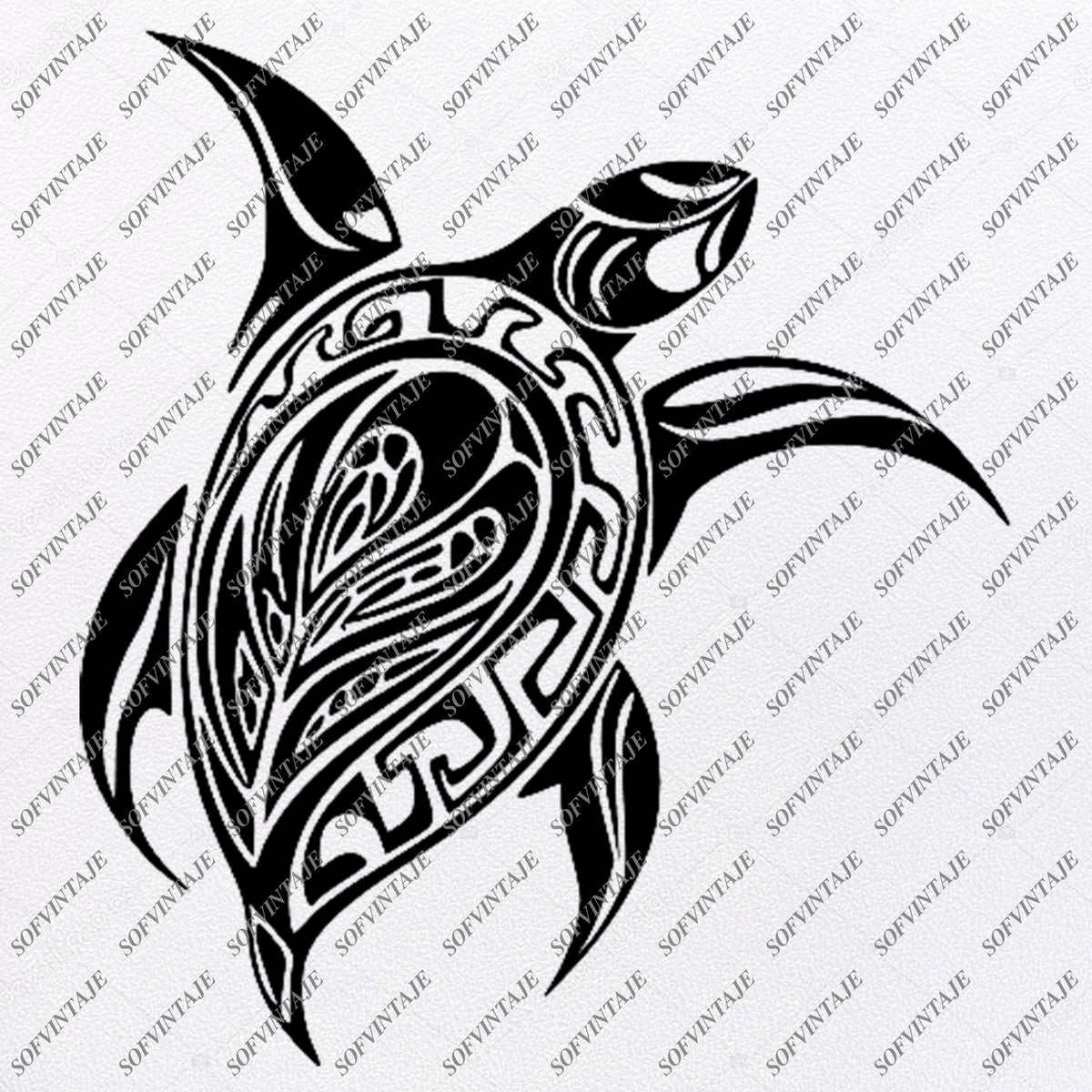 Download Sea Turtle Svg File-Turtle Original Design- Sea Turtle Clip art-Tattoo - SOFVINTAJE