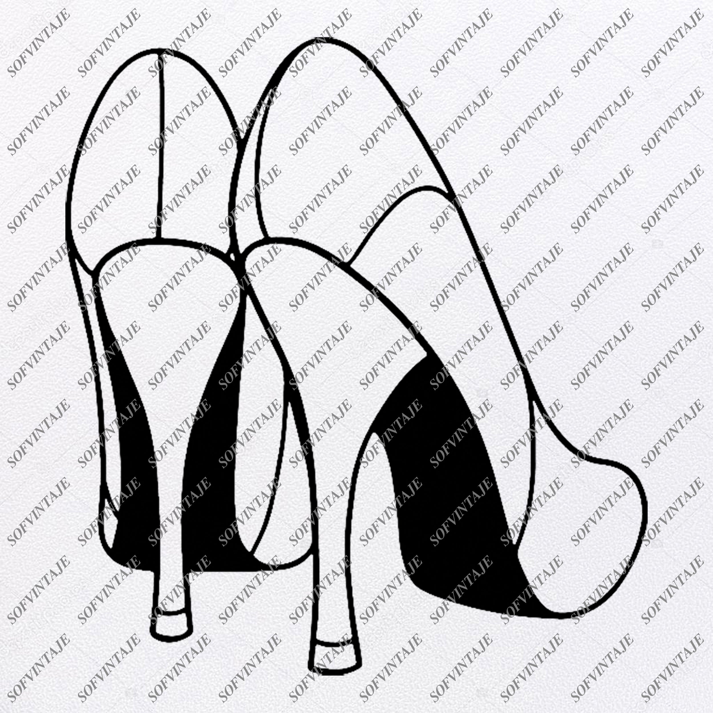 Download Shoes Woman S High Heel Shoes Svg File Shoes Original Svg Design Wo Sofvintaje