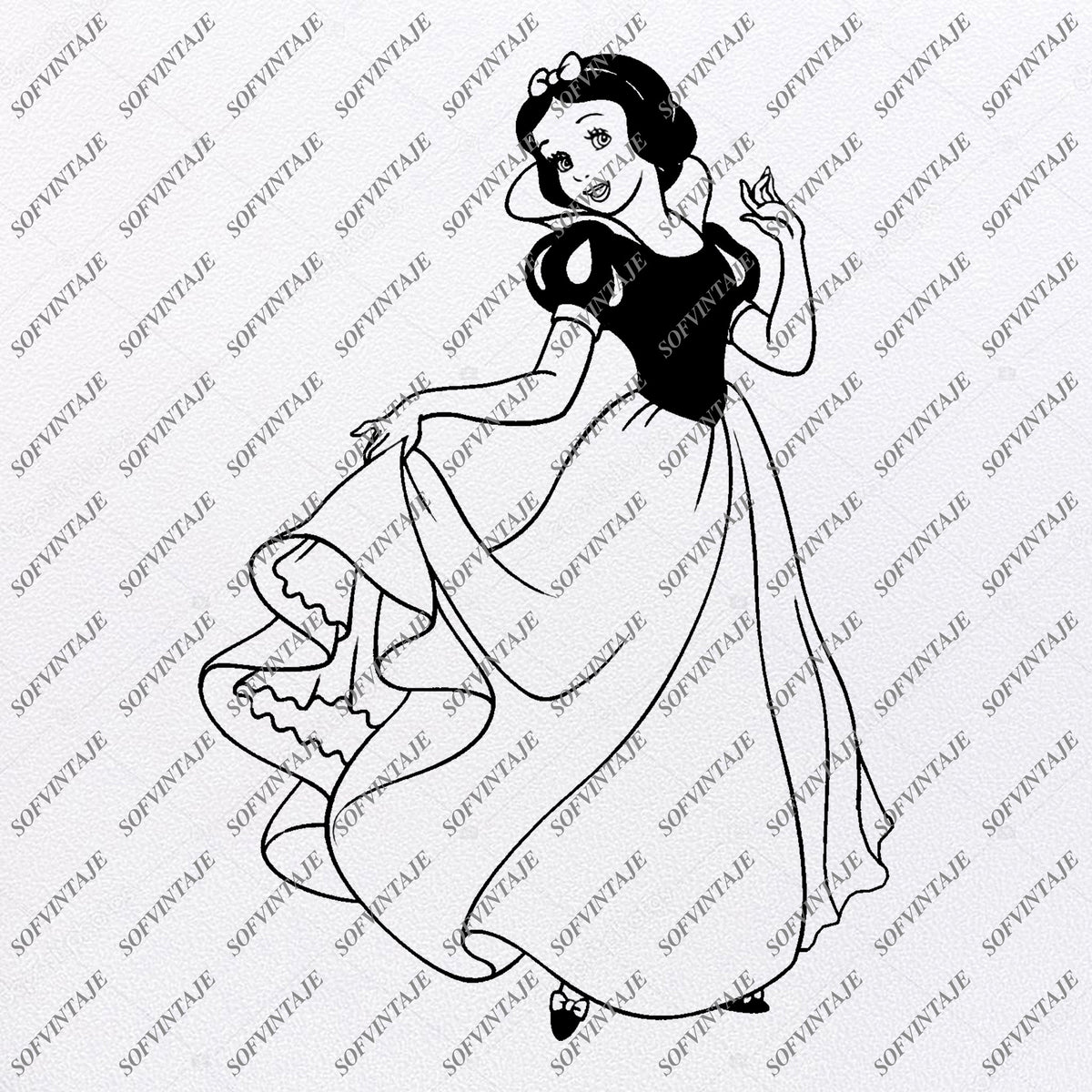 Snow White Svg File - Disney Princess Svg - Princess Snow ...
