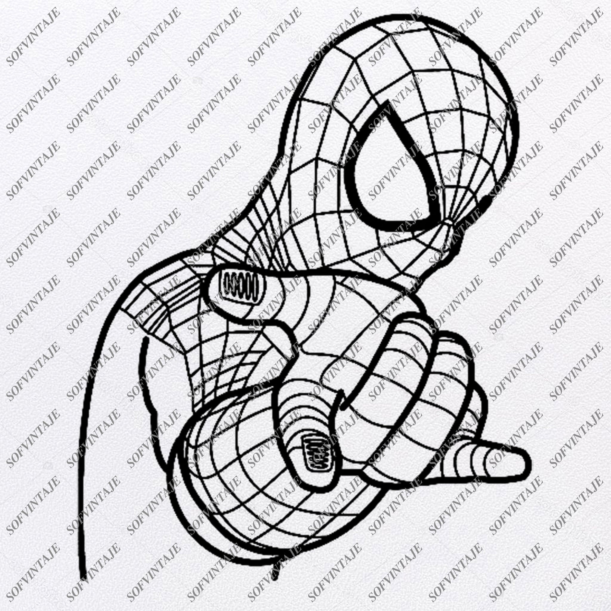 Download Spiderman Svg File Spiderman Original Svg Designtattoo Svg Spiderman C Sofvintaje