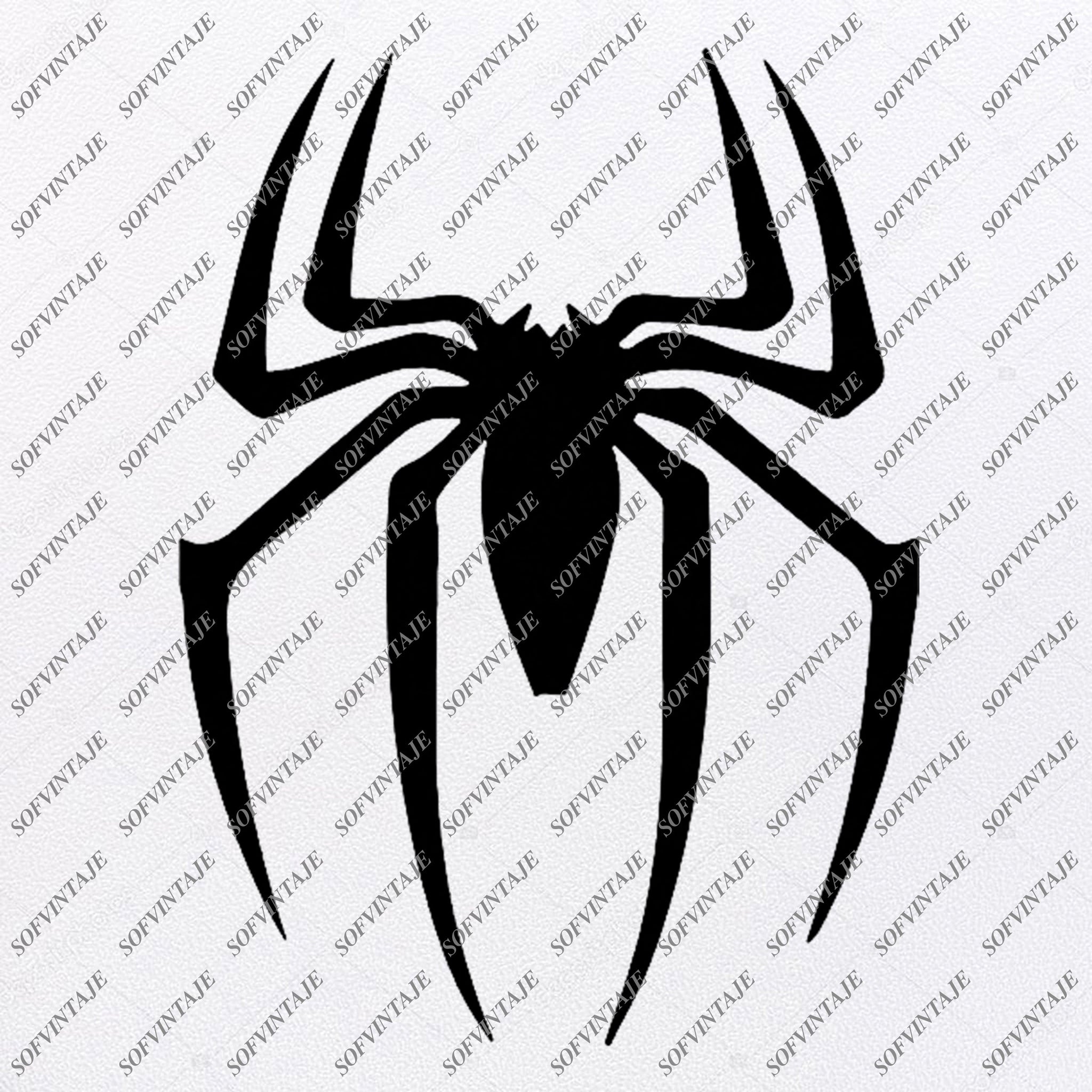 Download Spiderman Logo Svg File Spiderman Original Svg Designtattoo Svg Spider Sofvintaje SVG, PNG, EPS, DXF File