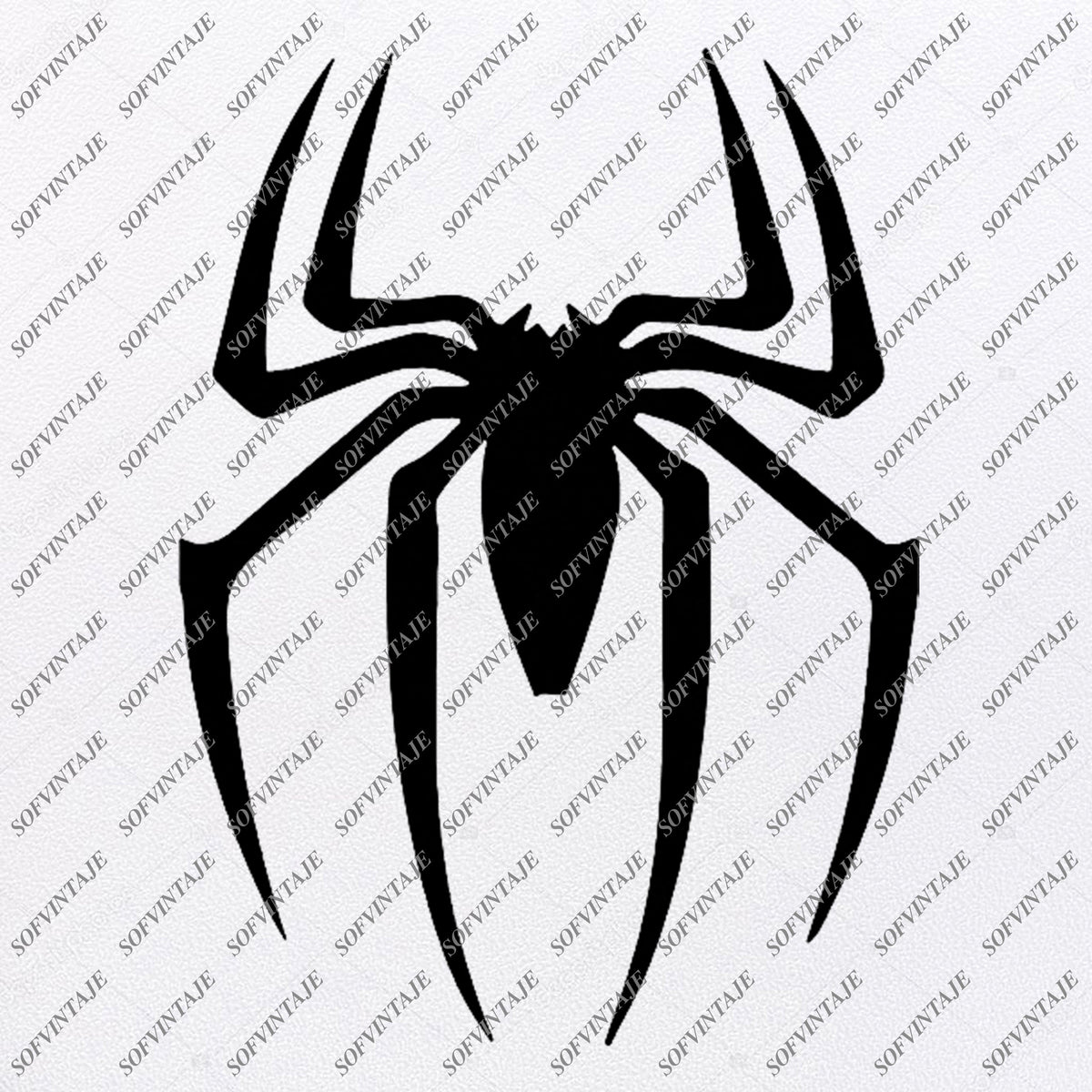 Spider Man Outline SVG