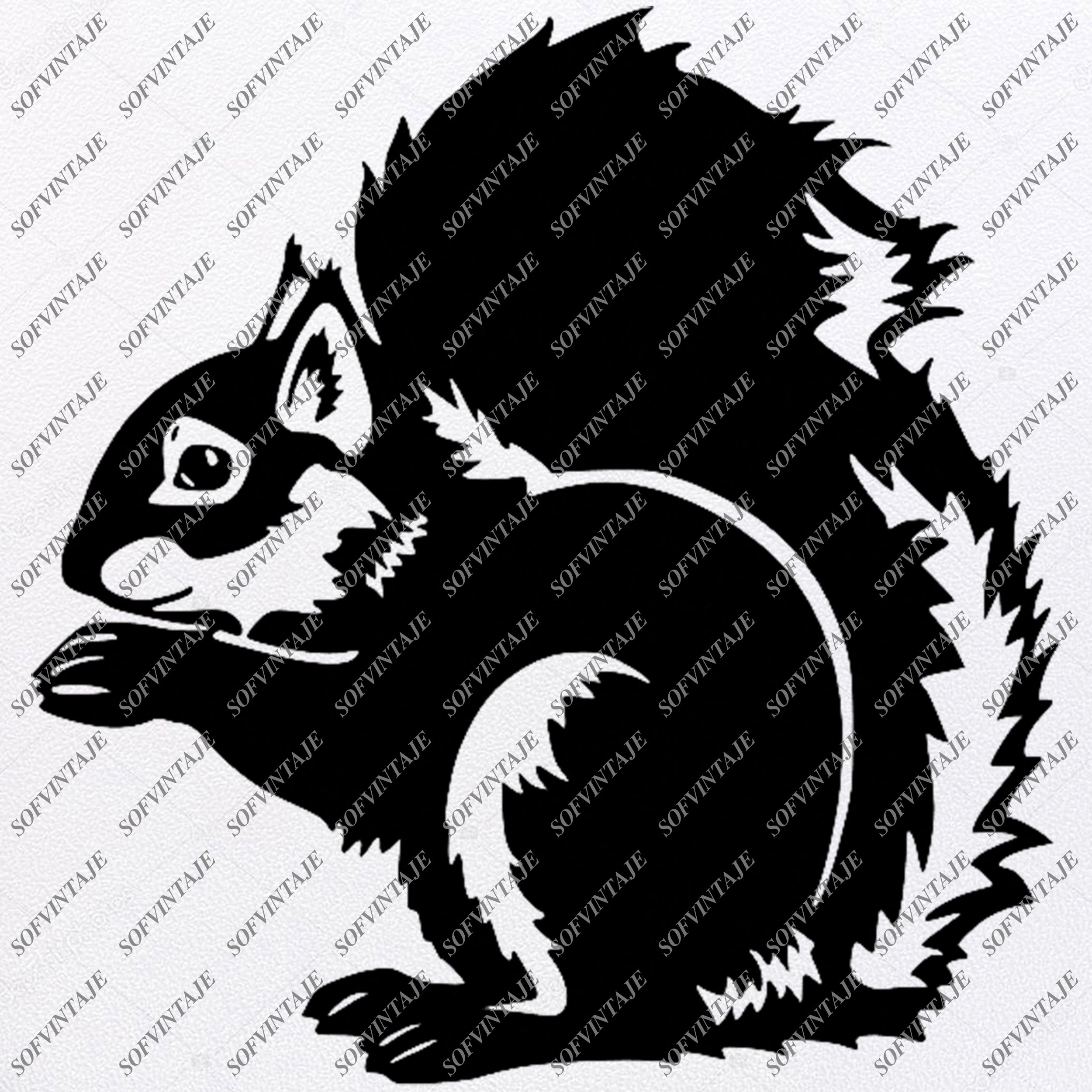 Download Squirrel Svg File Squirrel Original Svg Design Animals Svg Clip A Sofvintaje
