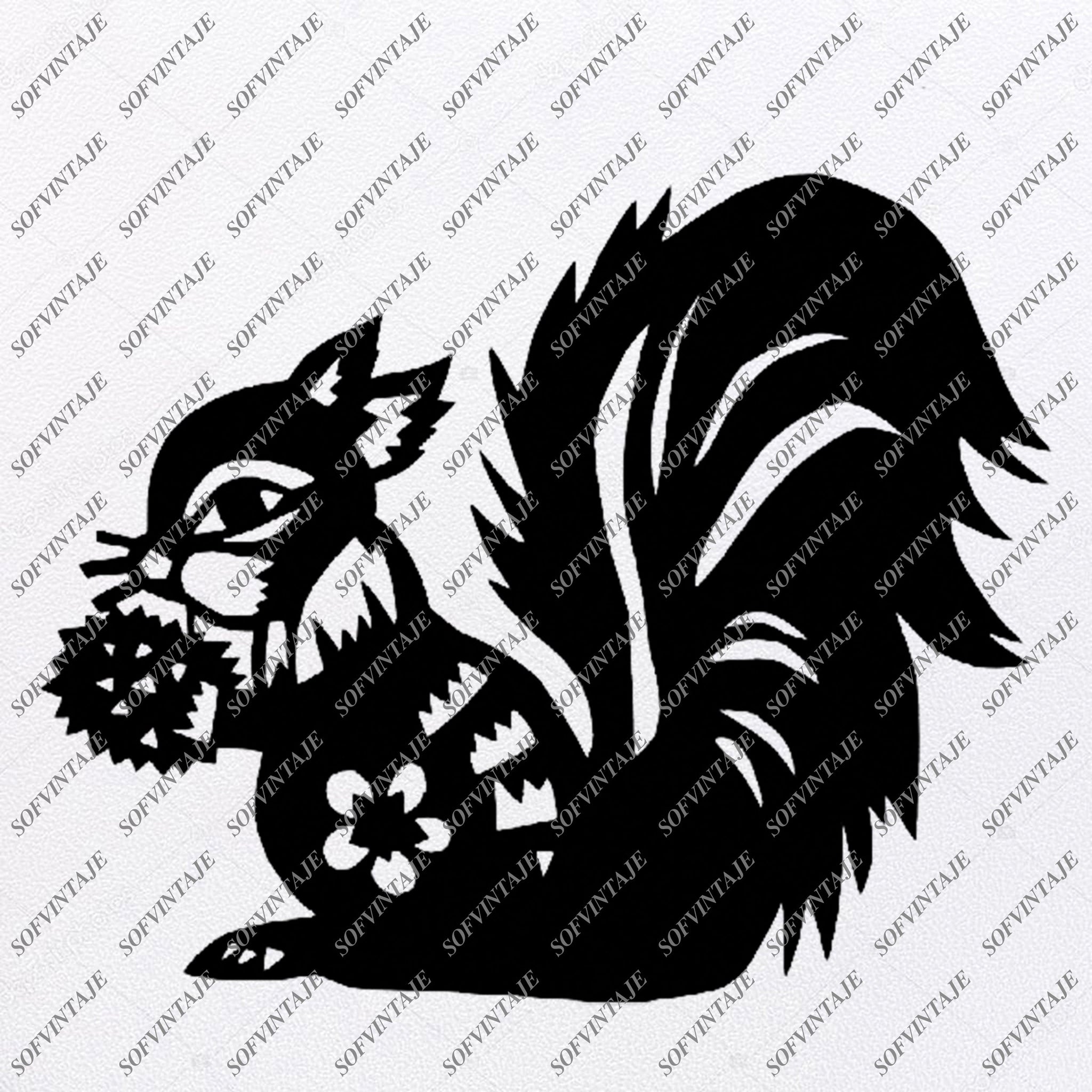 Download Squirrel Svg File Squirrel Original Svg Design Animals Svg Clip A Sofvintaje