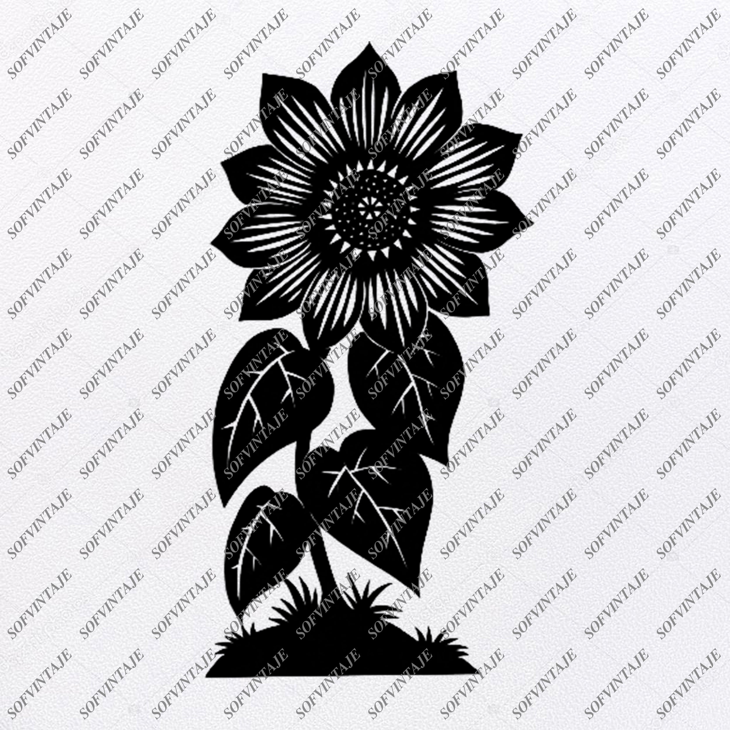 Free Free 200 Sunflower Svg Black And White SVG PNG EPS DXF File