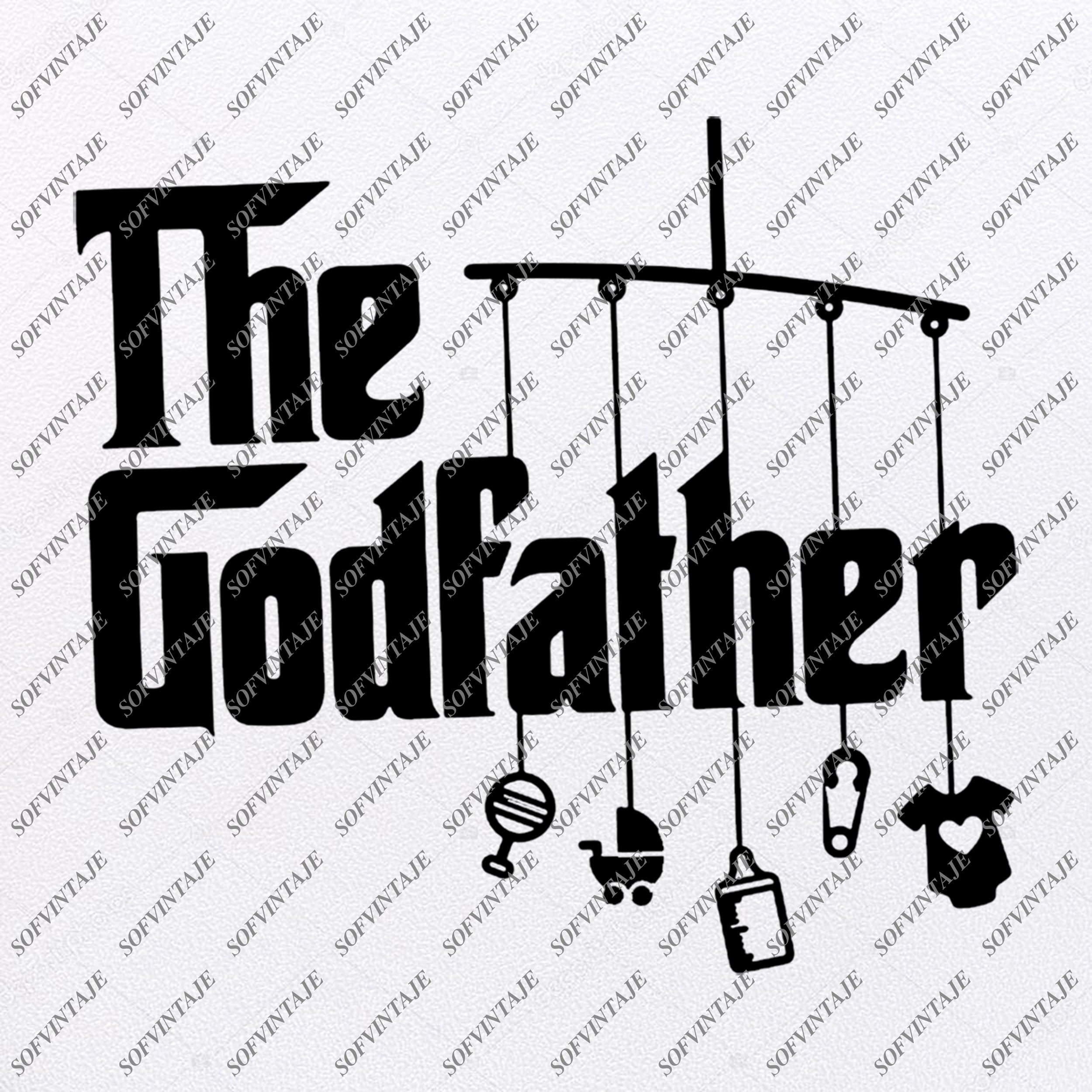 The Godfather Svg Files Godfather Svg Original Design Clipart Sv Sofvintaje