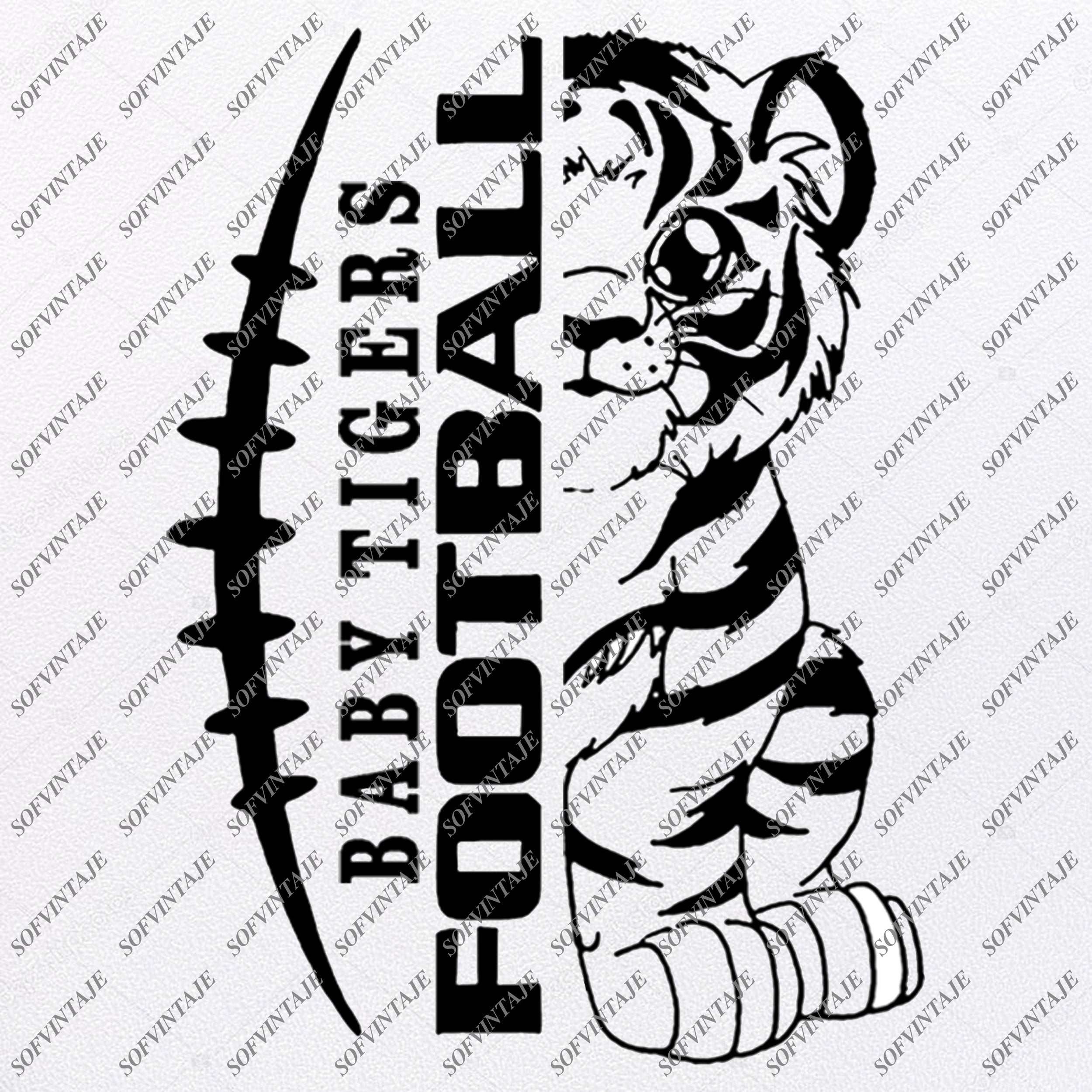 Download Tigers Football Svg Baby Tigers Football Svg Football Svg Footba Sofvintaje