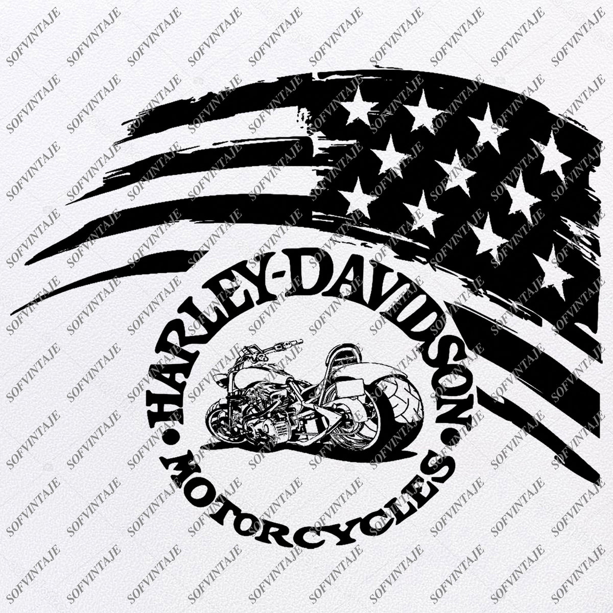 Download USA Flag - Harley Davidson Svg File- Motorcycle Harley ...