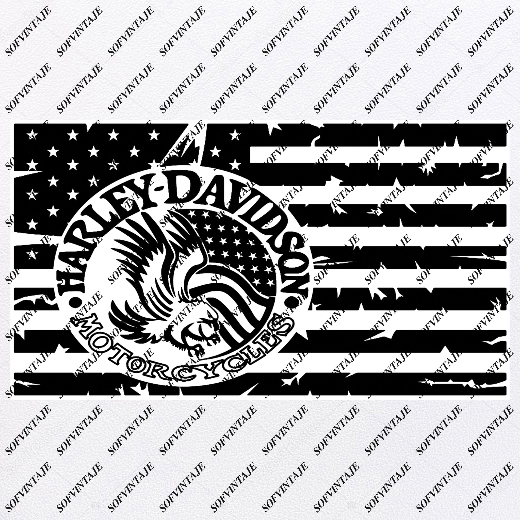 Download Usa Flag Harley Davidson Svg File Motorcycle Harley Davidson Svg D Sofvintaje