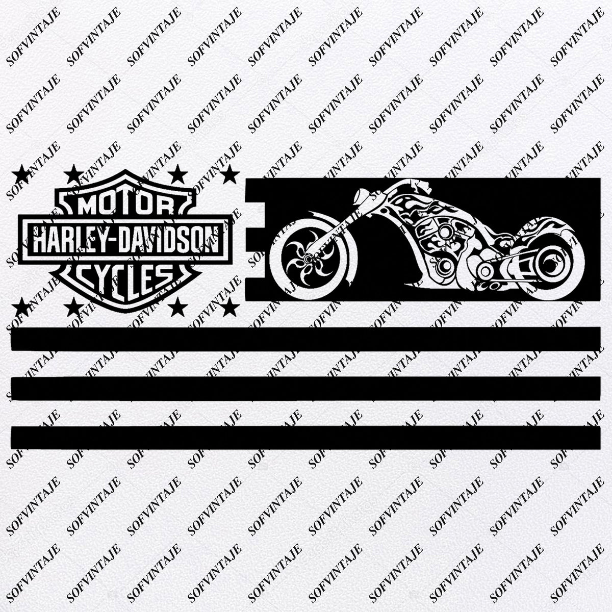 Download USA Flag - Harley Davidson Svg File - Motorcycle Harley ...