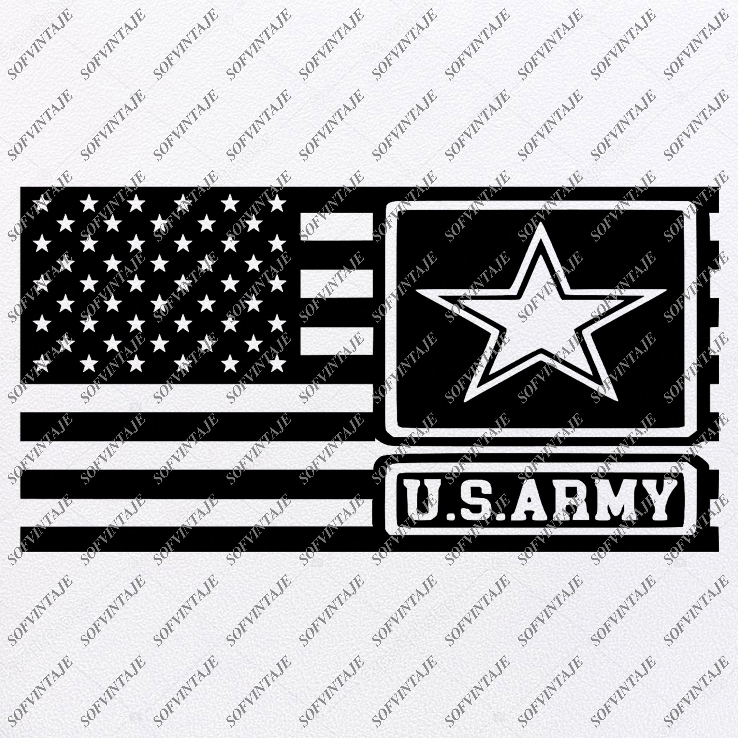 Download American Flag Svg Military Svg Black And White American Flag Svg Drawing Illustration Digital Shantived Com