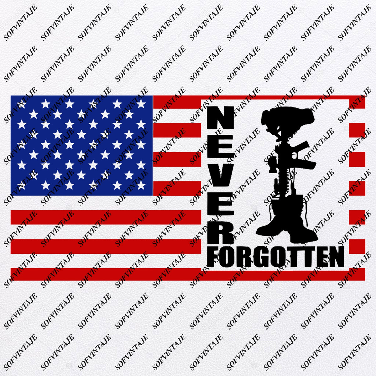 Download Usa Flag Svg File-American flag soldier Svg File-Never ...