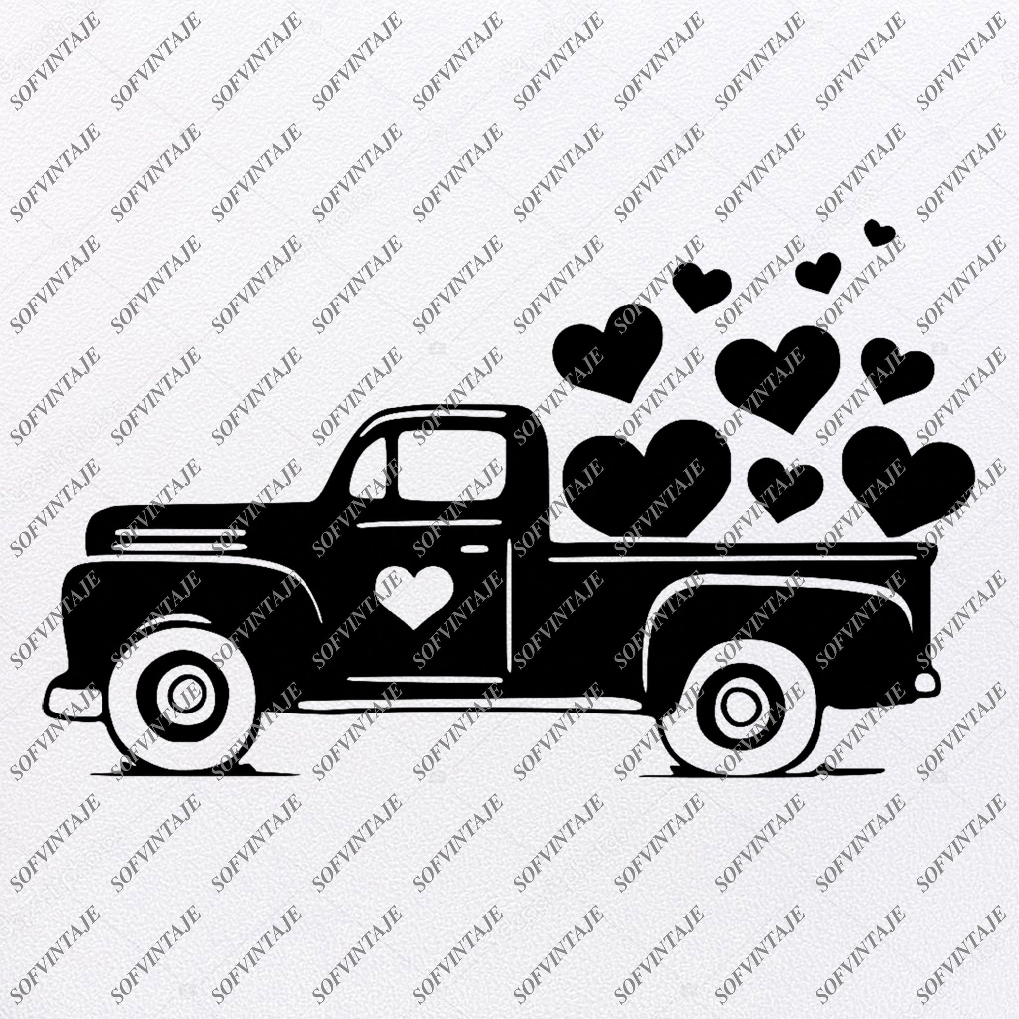 Free Free 226 Truck Love Svg SVG PNG EPS DXF File