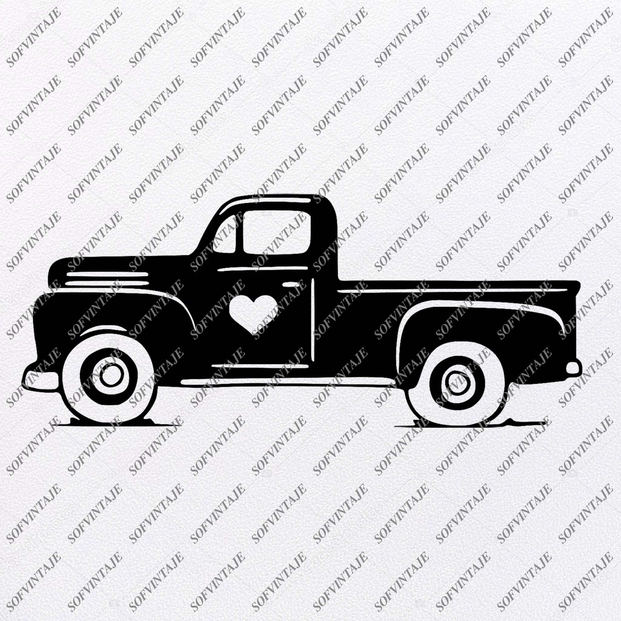 Free Free 213 Silhouette Old Truck Svg SVG PNG EPS DXF File