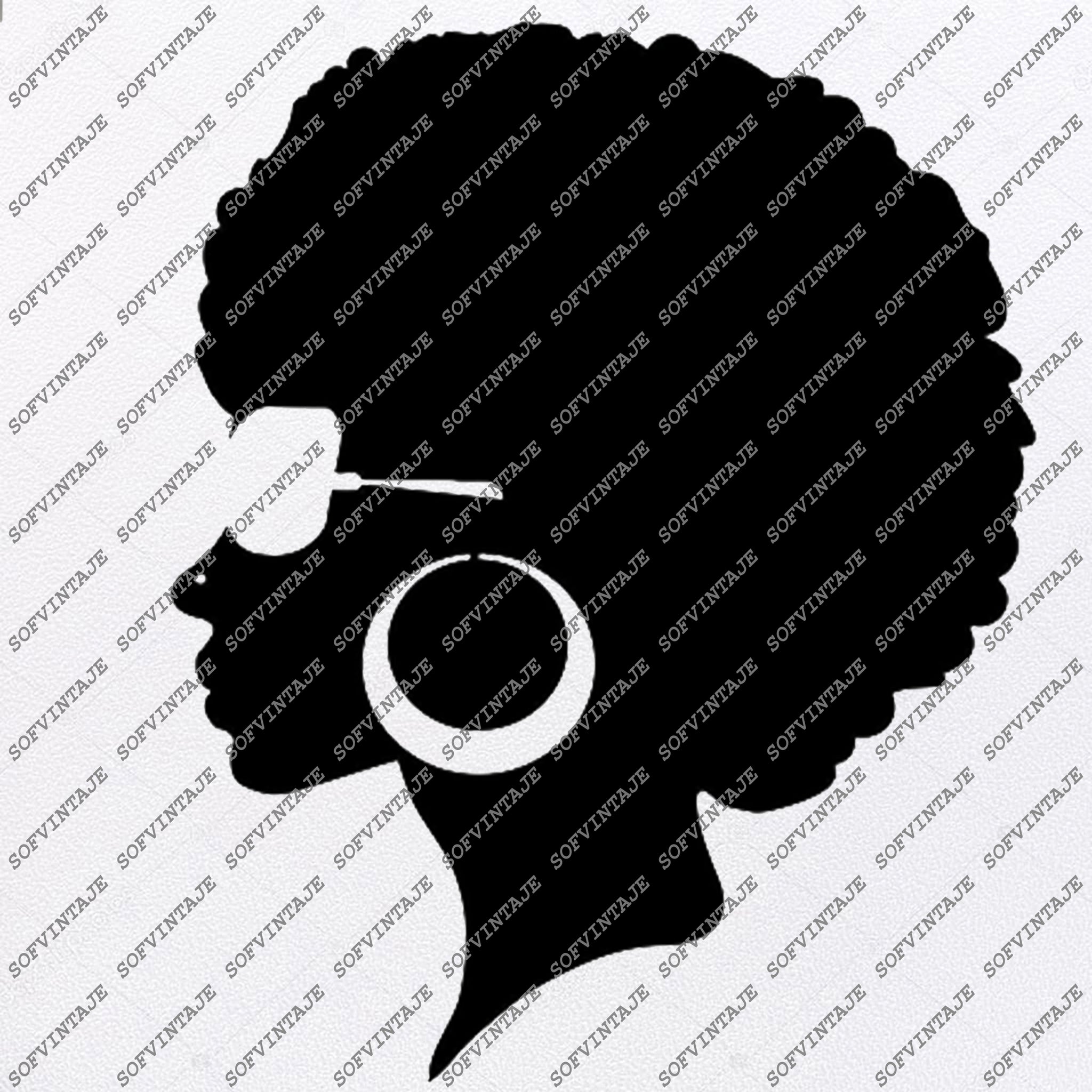 Download African American Girl Silhouette Svg Files - Svg Files For ...