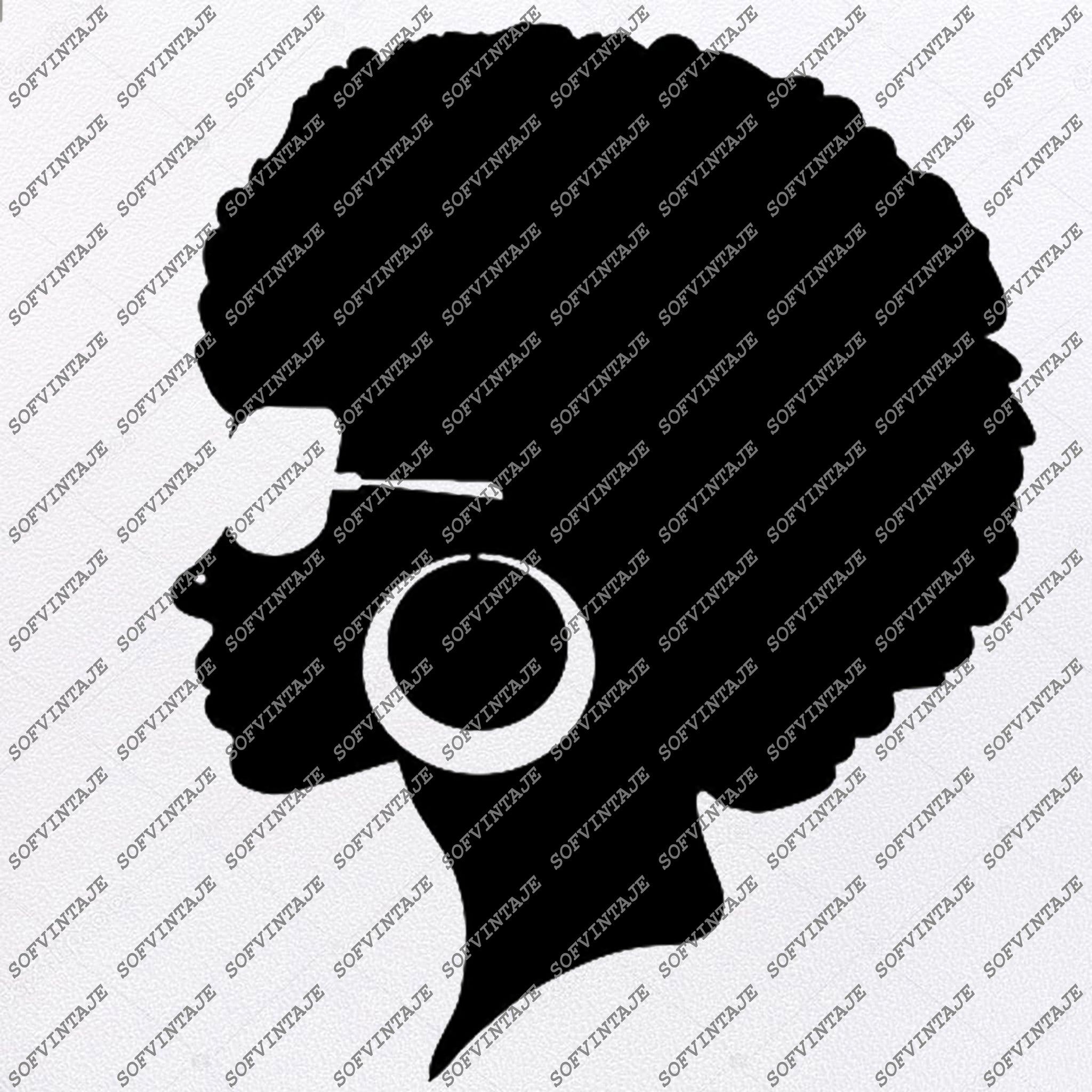 Download African American Girl Silhouette Svg Files - Svg Files For Cricut - Fo - SOFVINTAJE