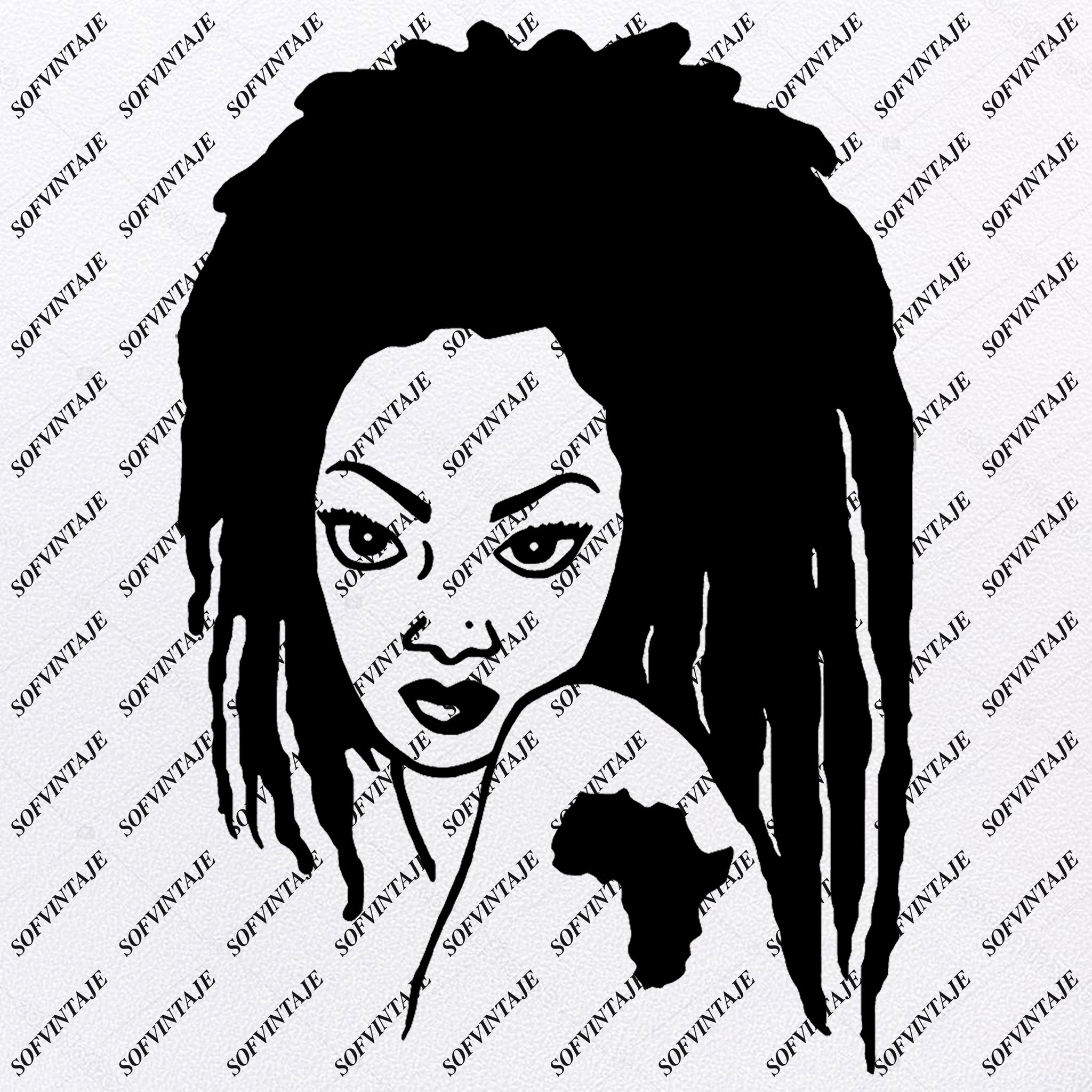 Download African Girl Svg Files African Art Svg African American Art Svg Sofvintaje