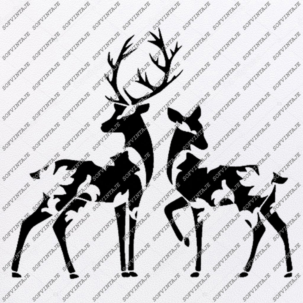 Download Deer Svg File Christmas Deer Svg File Deer Original Svg Design Animals Sofvintaje
