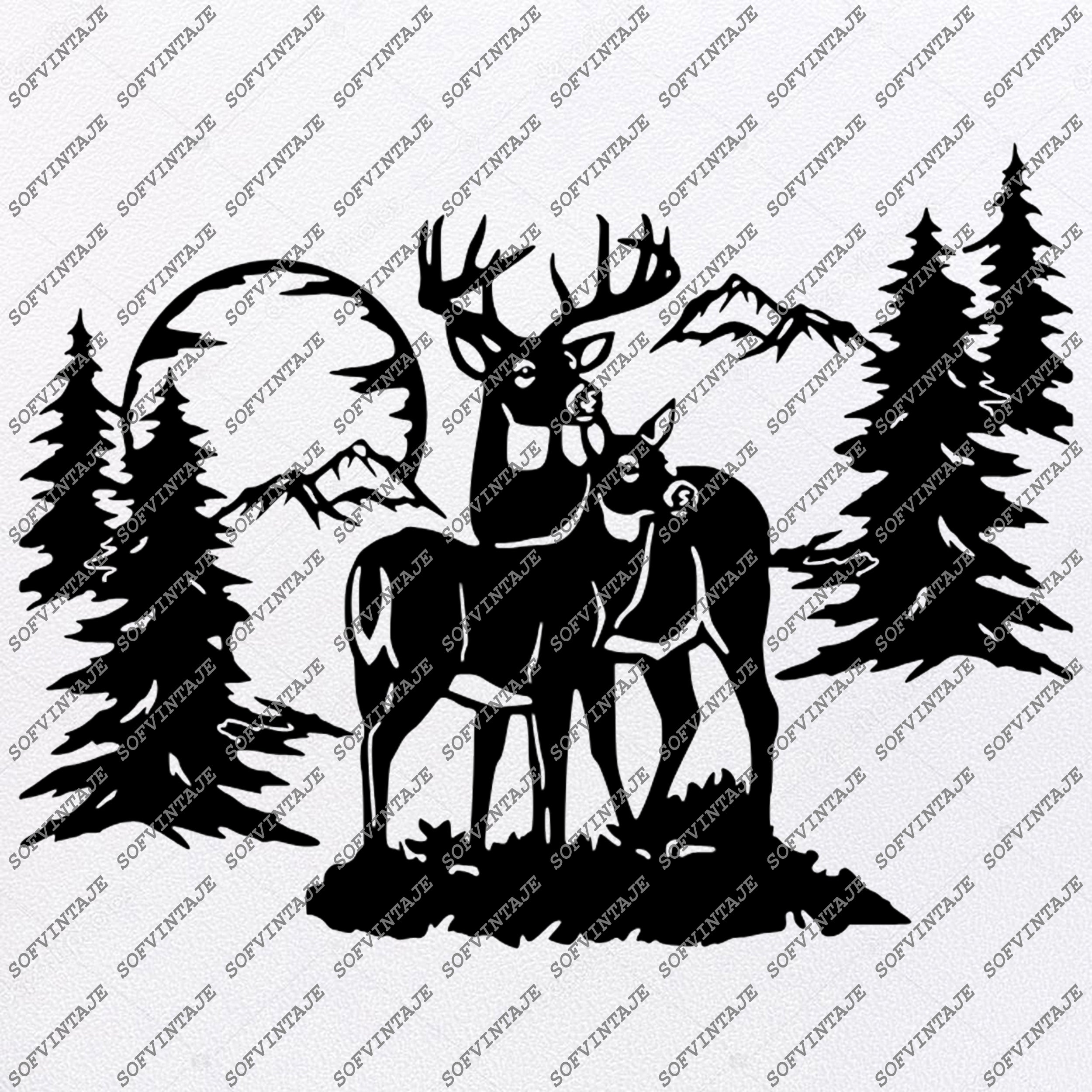 Download Deers Svg File Buck Svg Animals Svg Deer Clip Art Vector Graph Sofvintaje