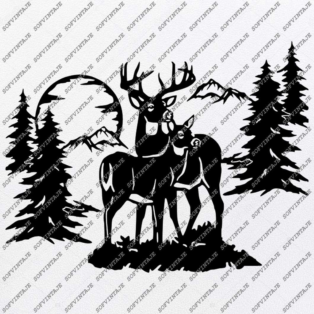 Download Deers Svg File - Buck Svg - Animals Svg - Deer Clip art ...
