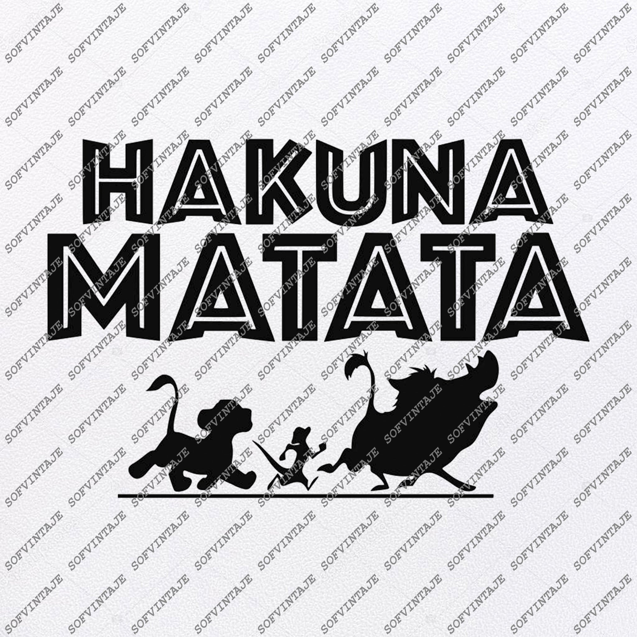 Download Hakuna Matata Svg Files Lion King Hakuna Matata Svg Design Disney Sofvintaje