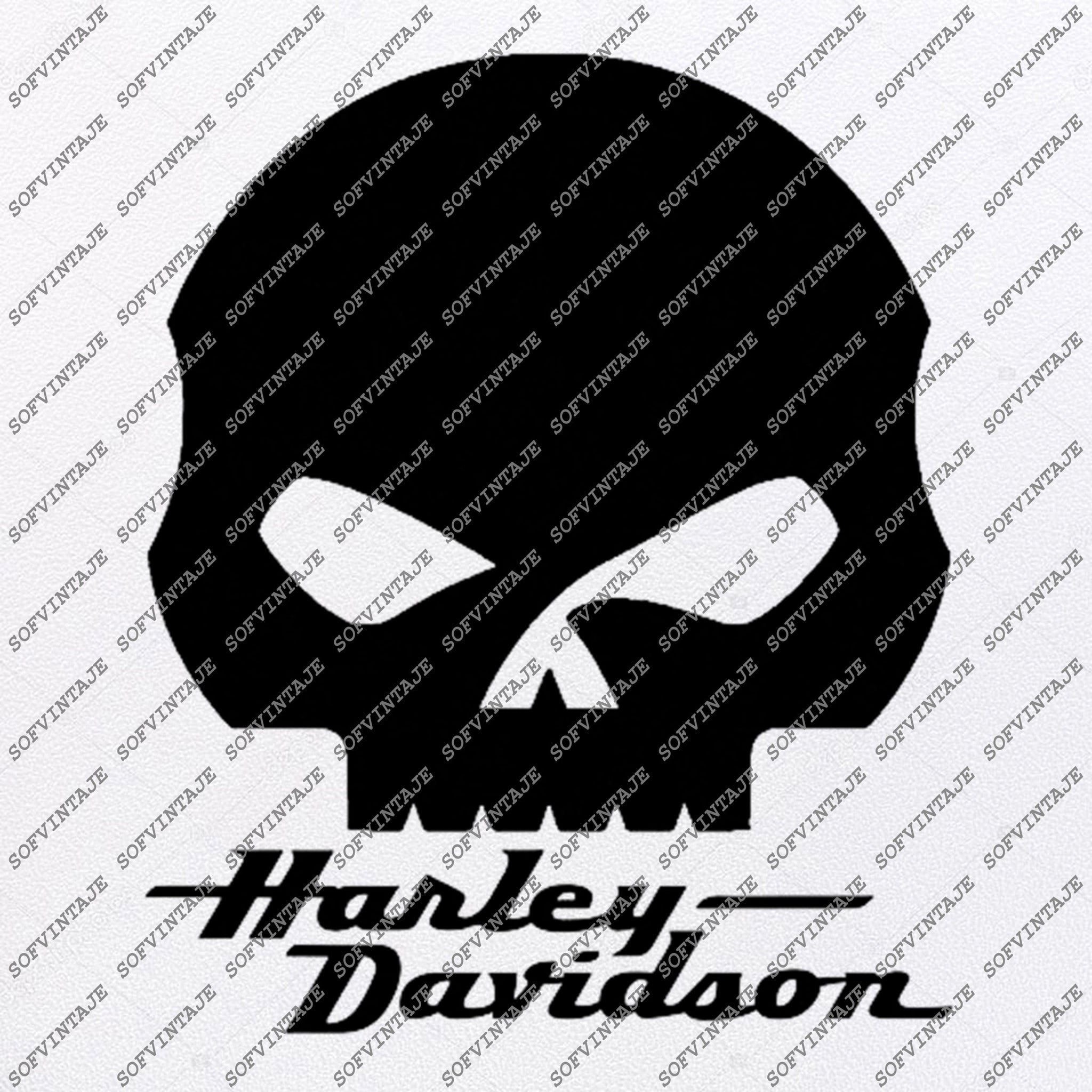 Download Harley Davidson Svg File-Skull Svg Design - Clipart-Motorcycles Svg Fi - SOFVINTAJE