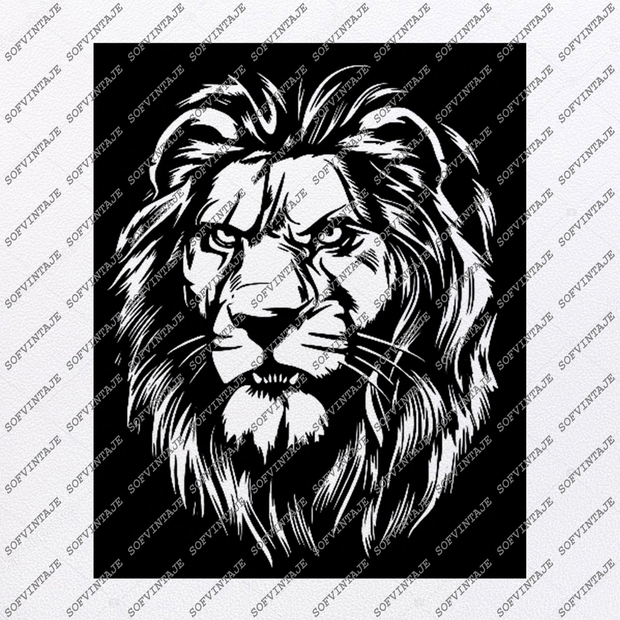 Download Lion Head Svg File Lion Head Original Svg Design Animals Svg Clip Art Sofvintaje