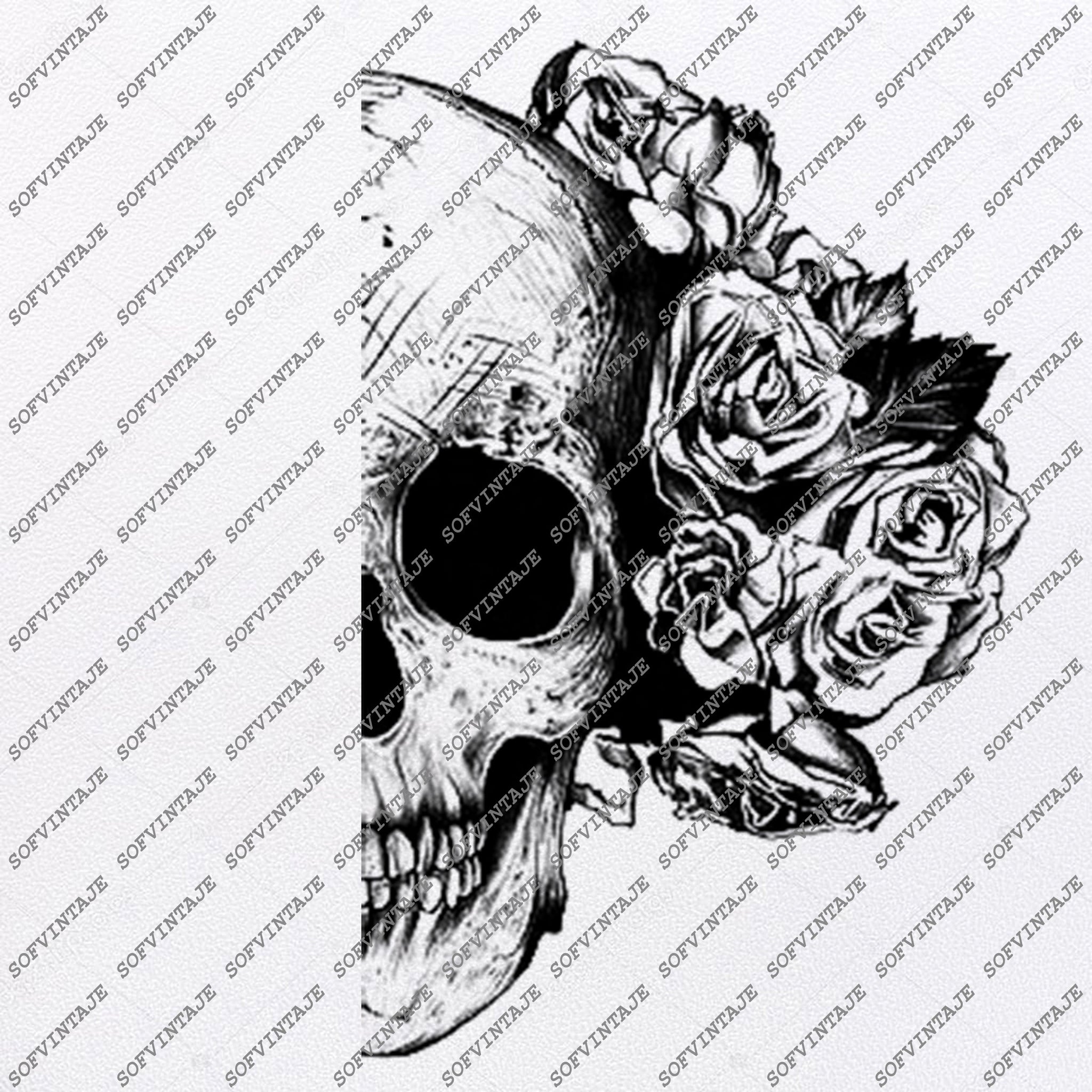 Free Free 98 Flower Skull Svg Free SVG PNG EPS DXF File