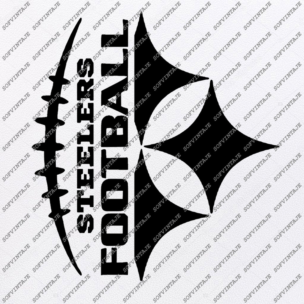 Download Football Svg File Football Clip Art Football Stencil Steelers Sv Sofvintaje