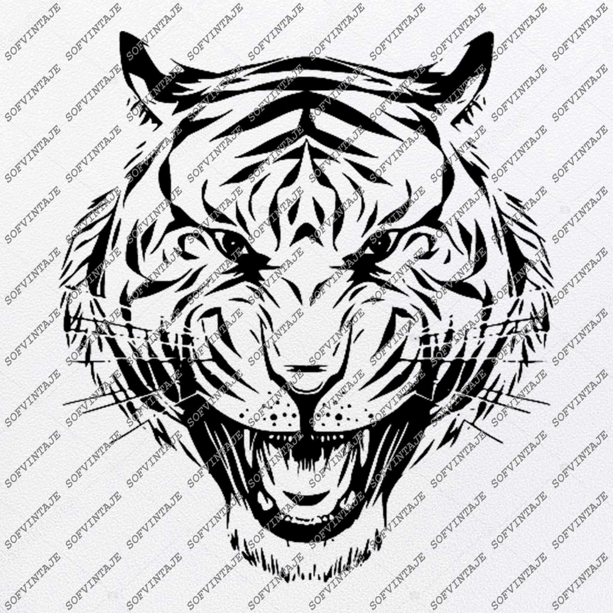 Download Tiger Svg File Tiger Svg Original Design Tiger Clip Art Animals Svg Fi Sofvintaje