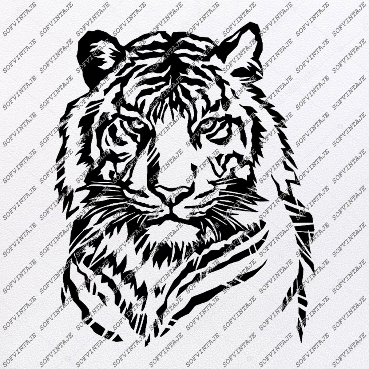 Download Tiger Svg File-Tiger Svg Original Design-Tiger Clip art-Animals Svg Fi - SOFVINTAJE