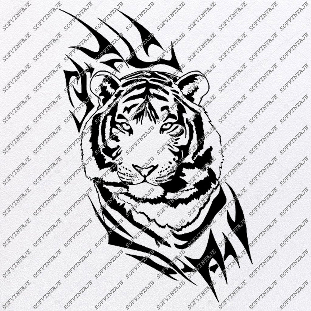 Download Tiger Svg File Tiger Svg Original Design Tiger Clip Art Animals Svg Fi Sofvintaje