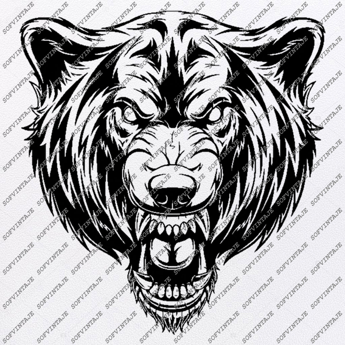 Download Wolf Svg File-Wolf Original Svg Design-Animals Svg-Tattoo Svg-Clip art - SOFVINTAJE