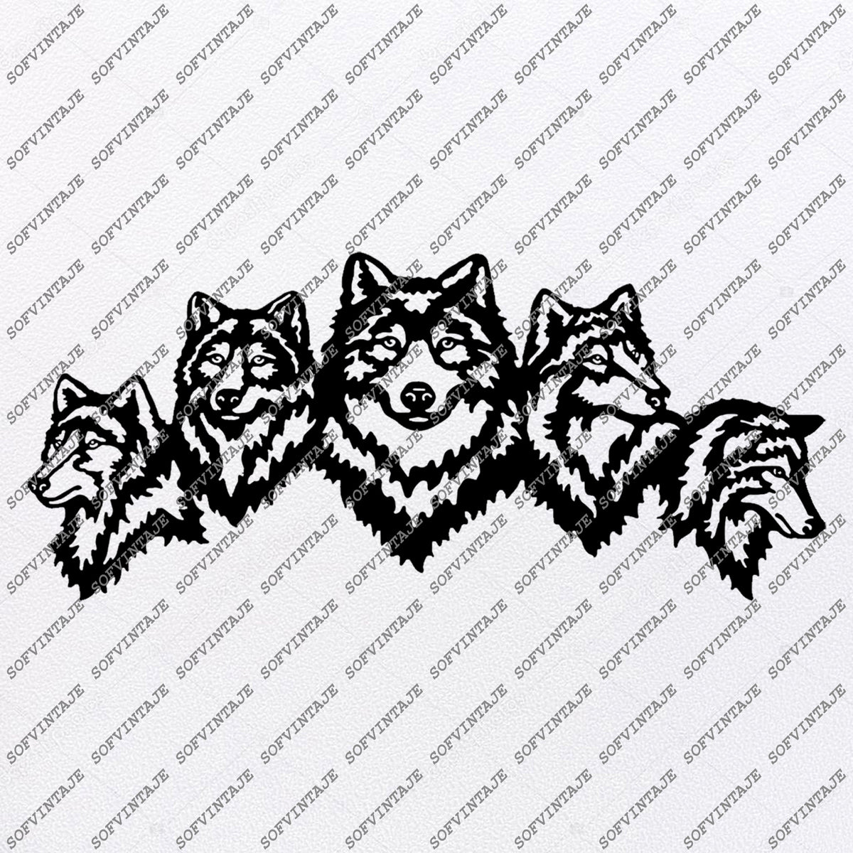 Wolf Svg File - Wolf Svg Design - Wolf Clipart - Animals ...