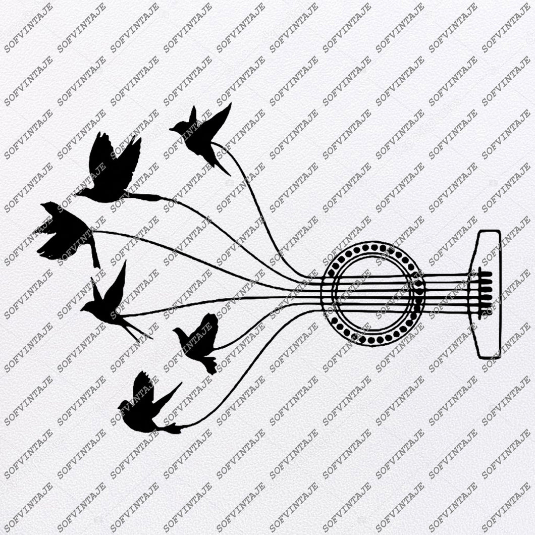 Guitar Strings Svg File Guitar Music Svg Design Clipart Love Melody Sv Sofvintaje