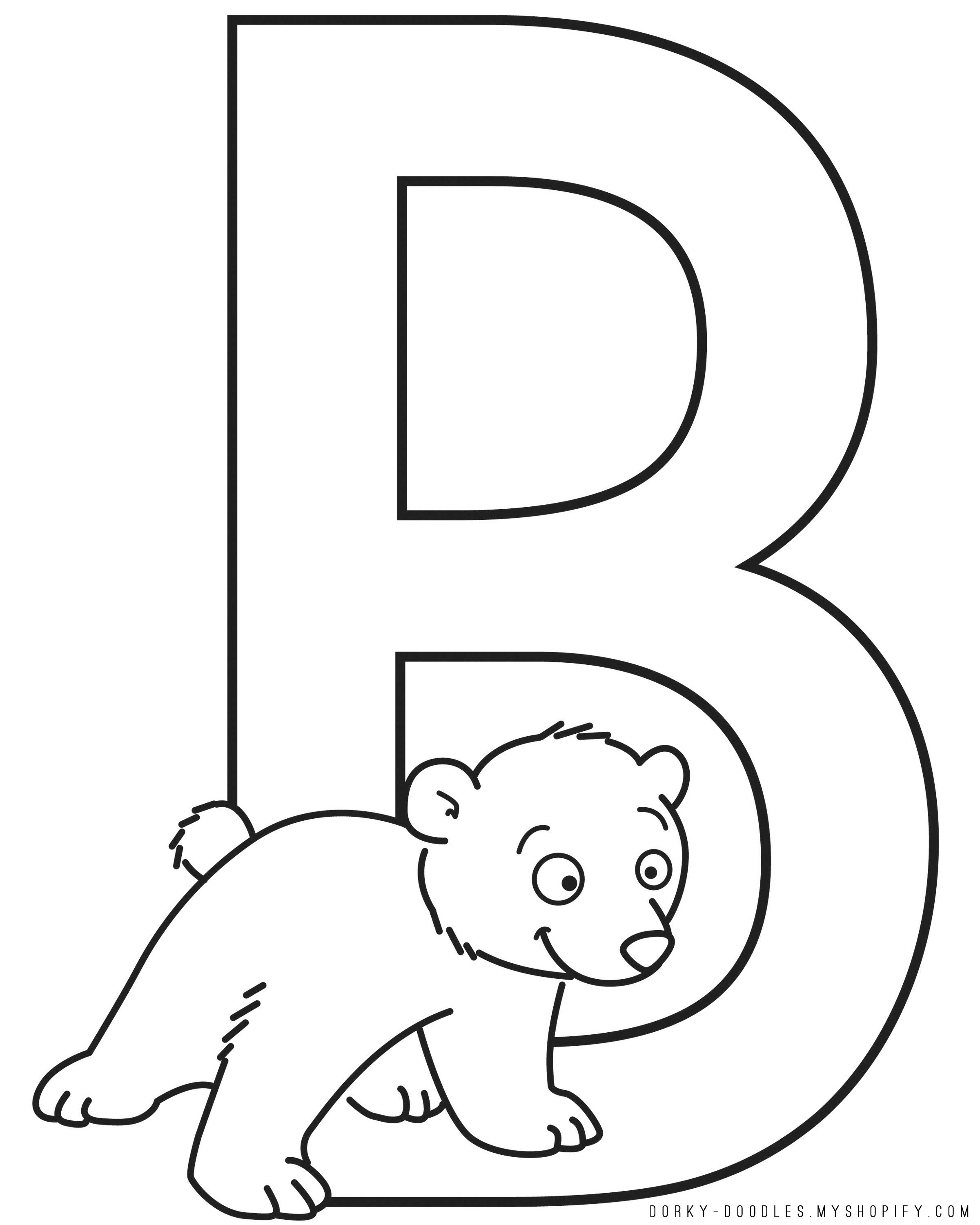Letter Practice: B Worksheets - Dorky Doodles