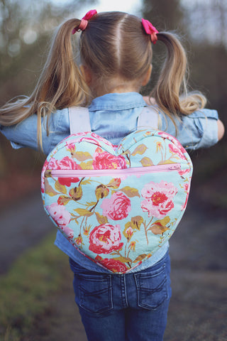 DIY heart backpack