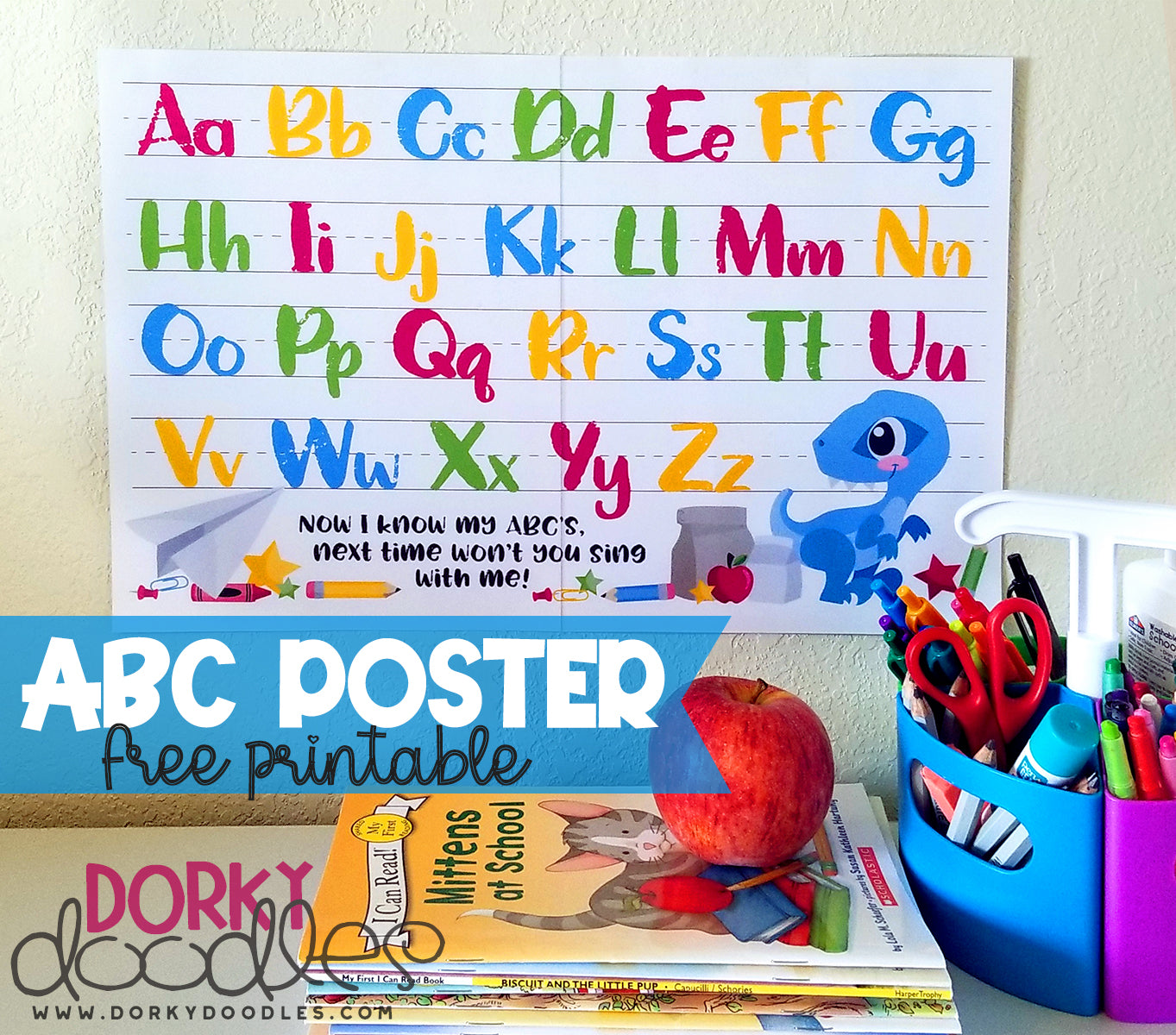 Free Alphabet Printable Poster – Dorky Doodles