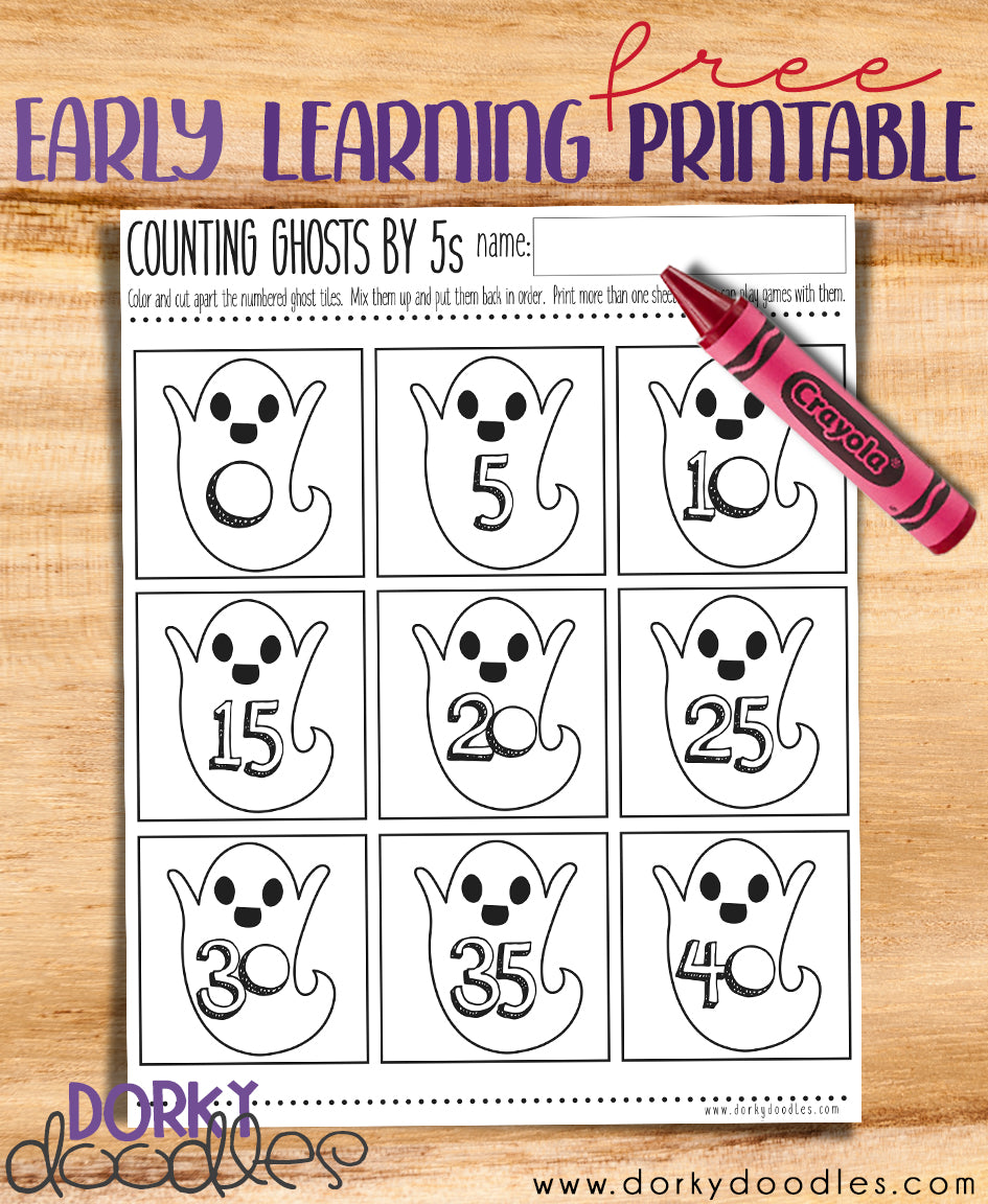 counting by fives printable